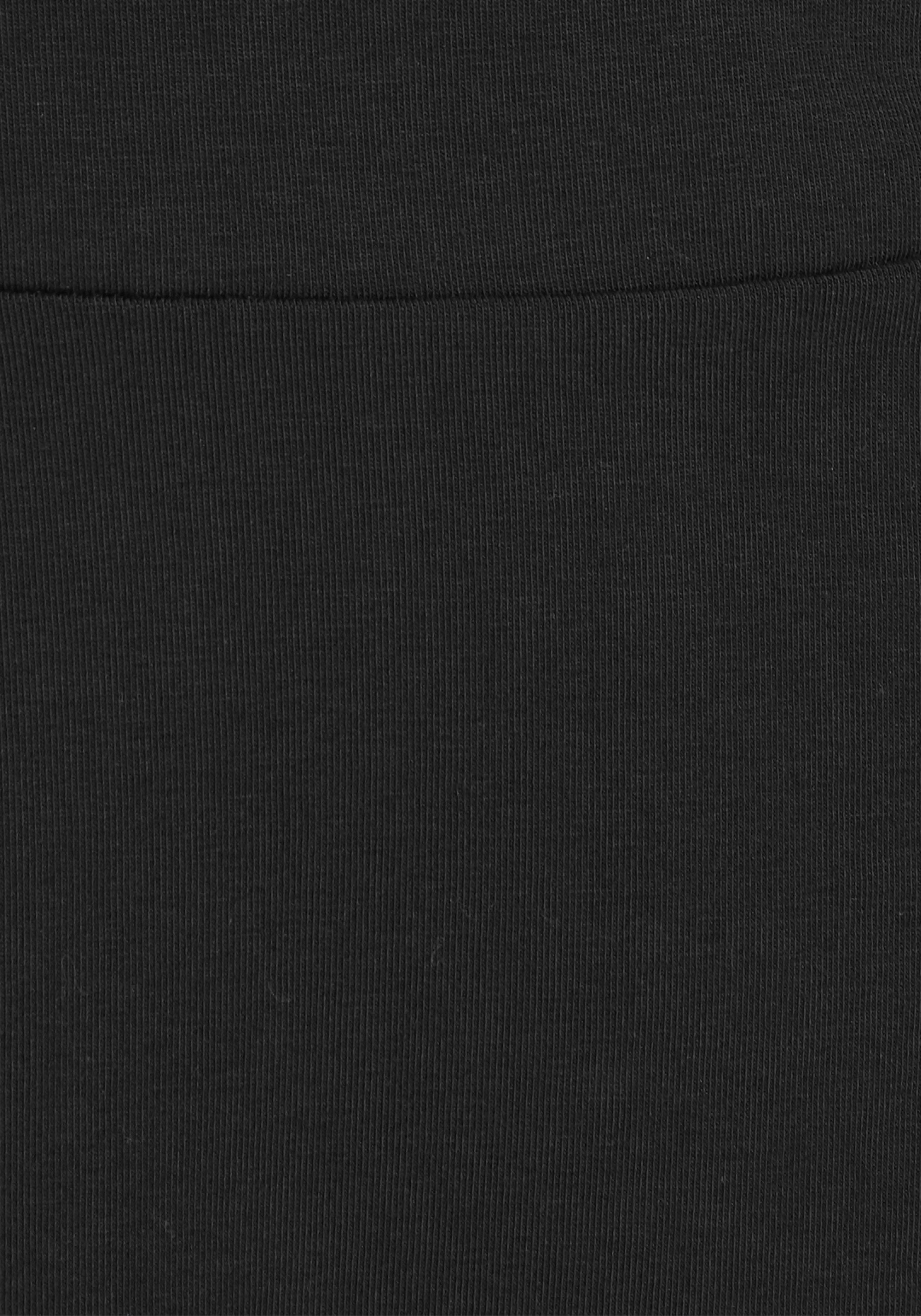 Aniston CASUAL Jerseyjurk met bloemenprint of in uni-zwart