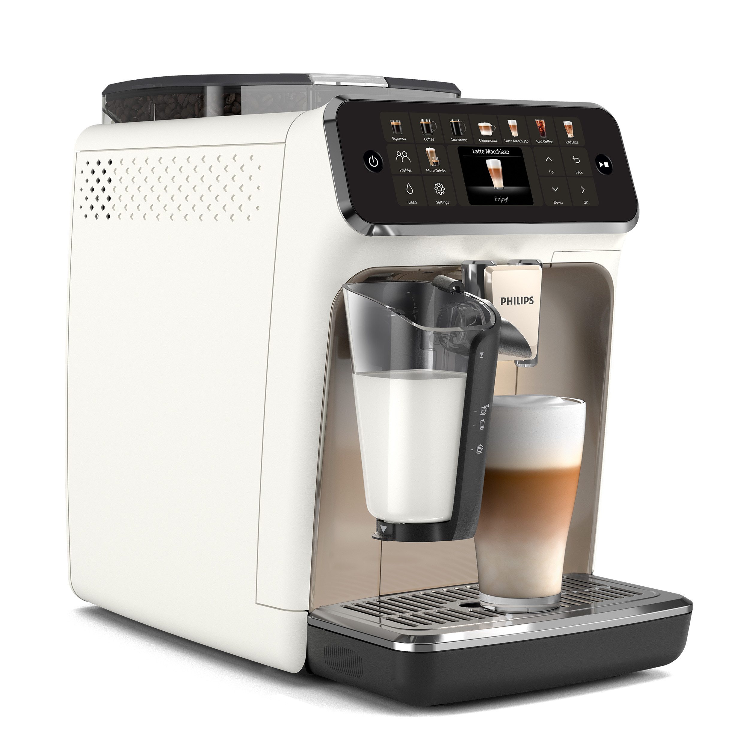 Philips Volautomatisch koffiezetapparaat EP5547/90 5500 Series, 20 koffiespecialiteiten (heet of ijskoud)