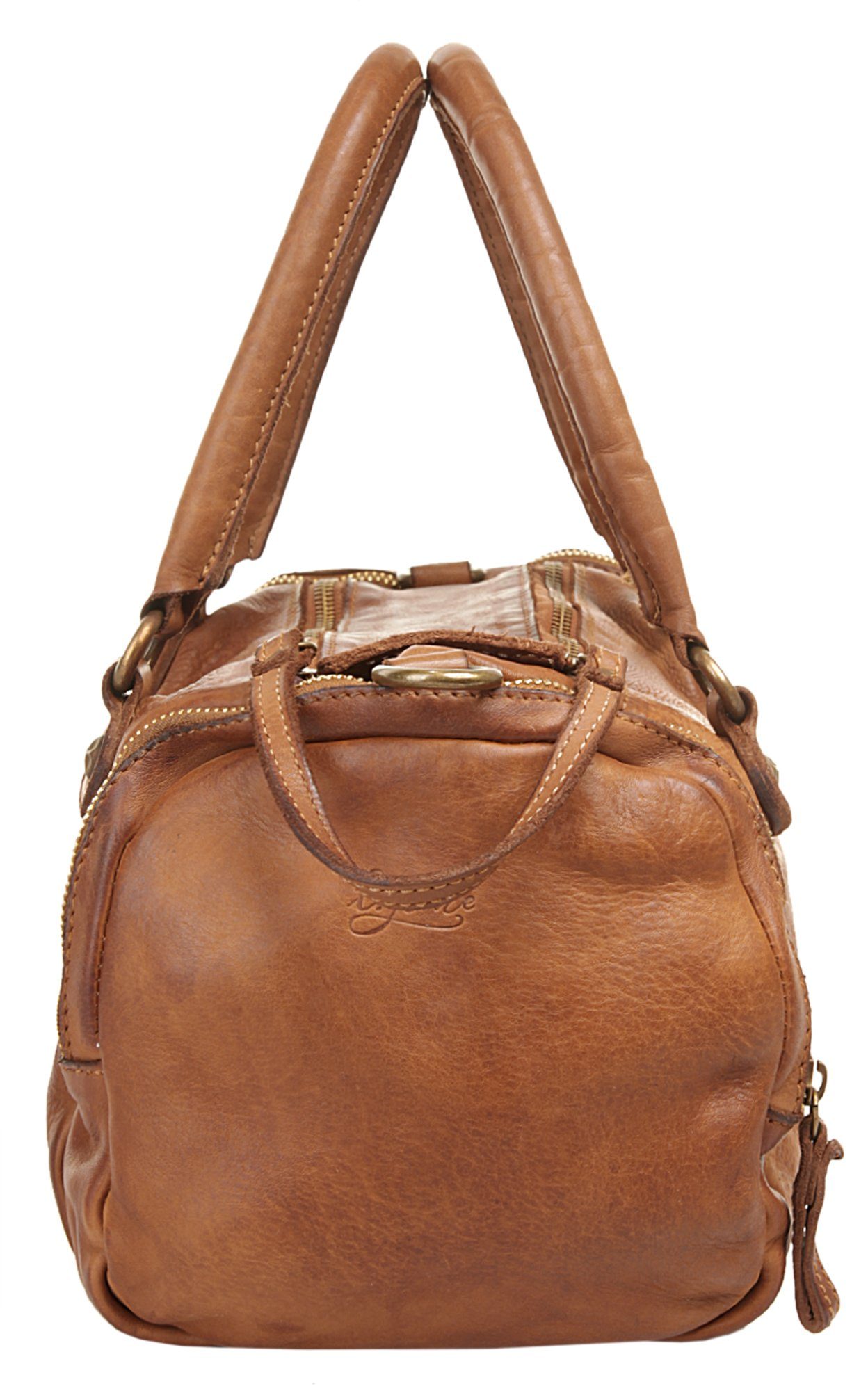 X-Zone Tas echt leer, made in italy