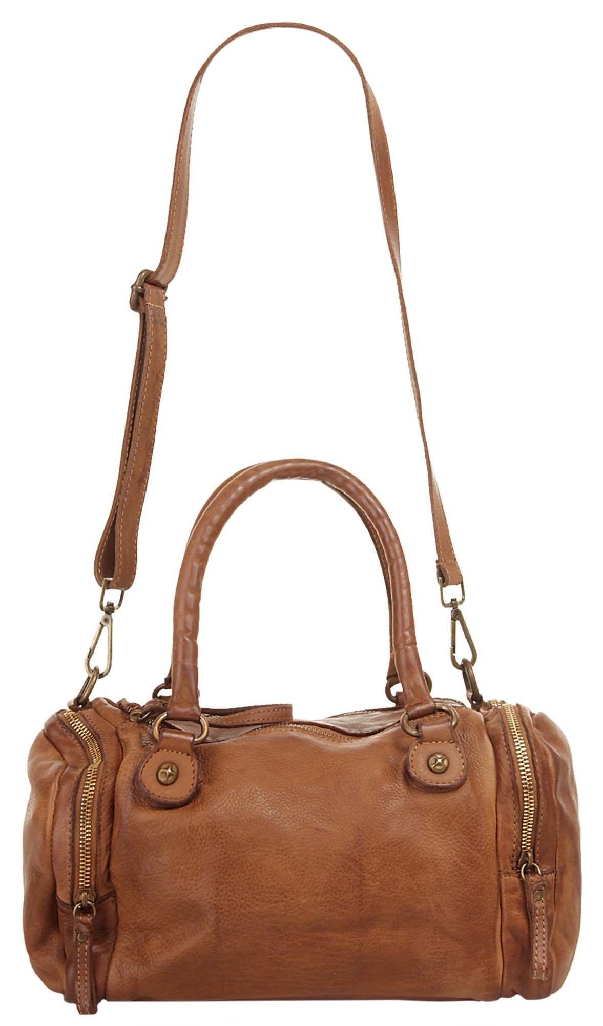 X-Zone Tas echt leer, made in italy