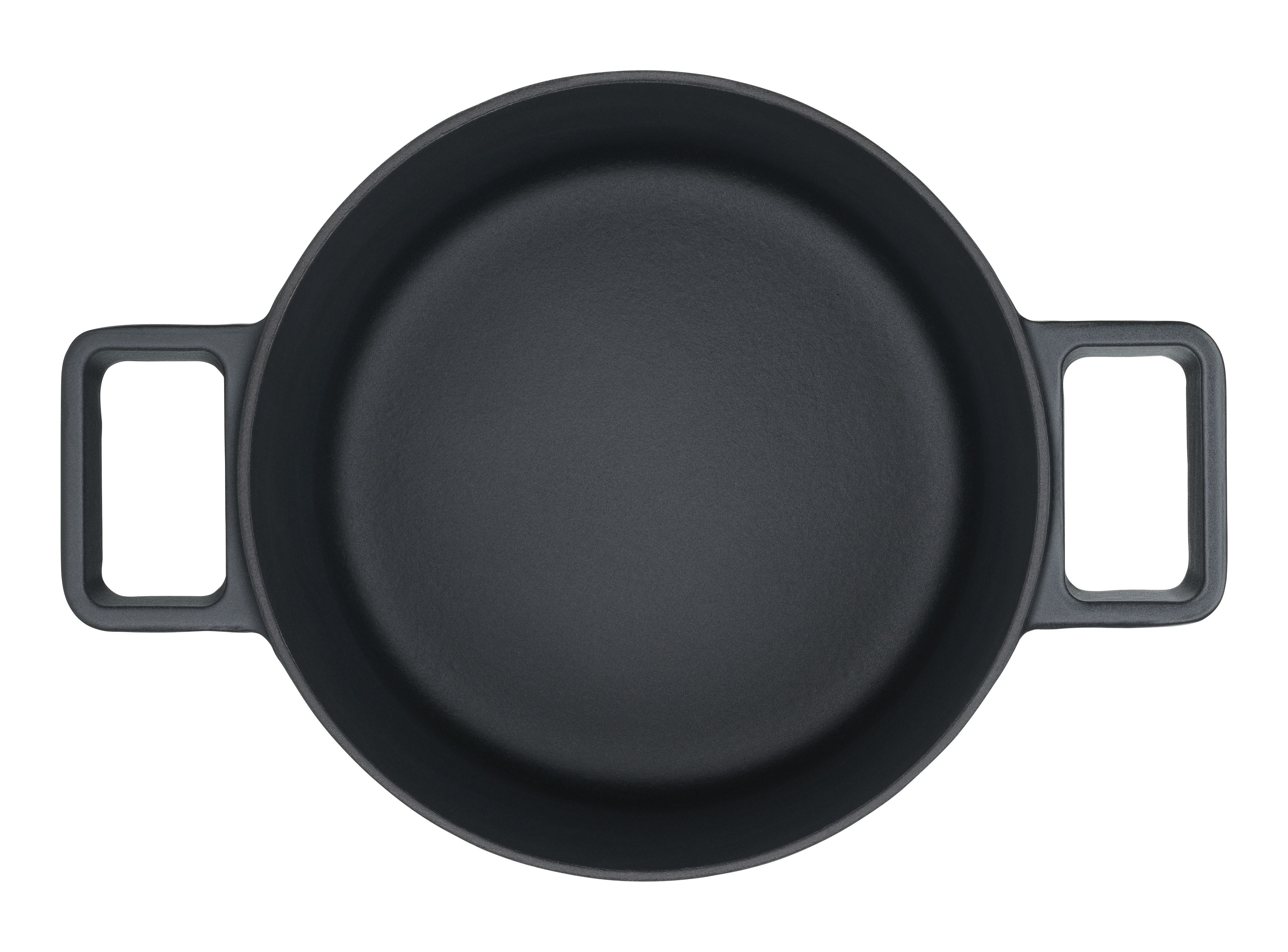 WMF Braadpan Flavour, Ø 22 cm 4,3 liter, gietijzeren kookgerei, deksel met condensatienoppen