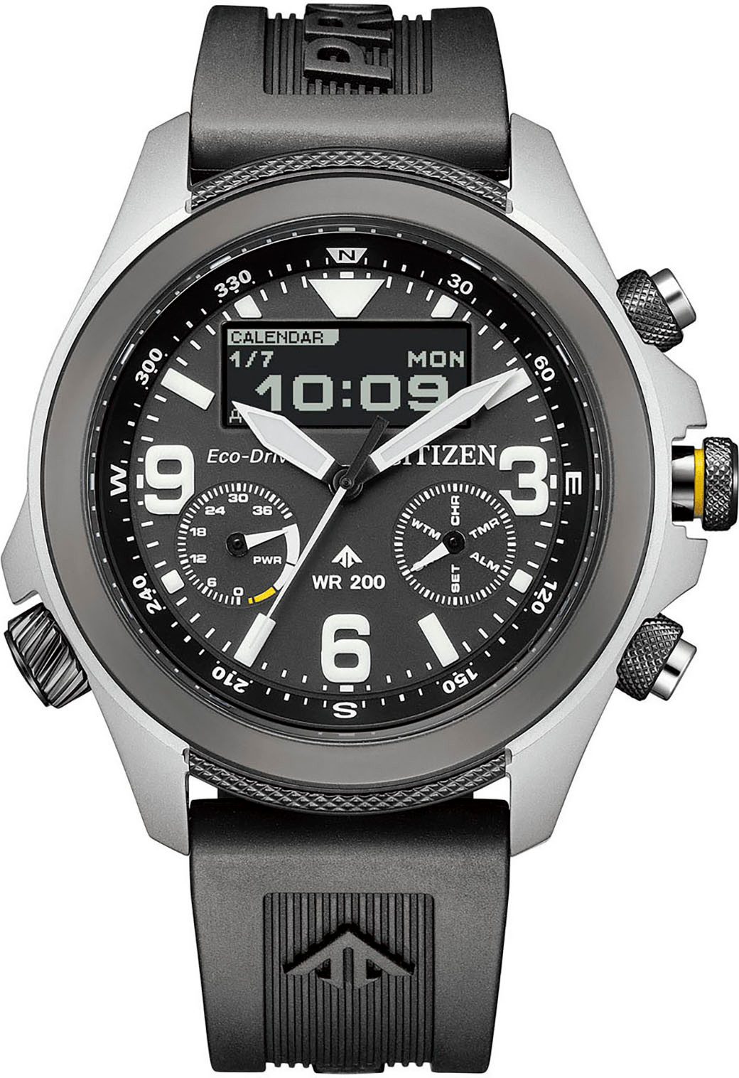 Citizen Solarhorloge Horloge, herenhorloge, analoog, digitaal, dag