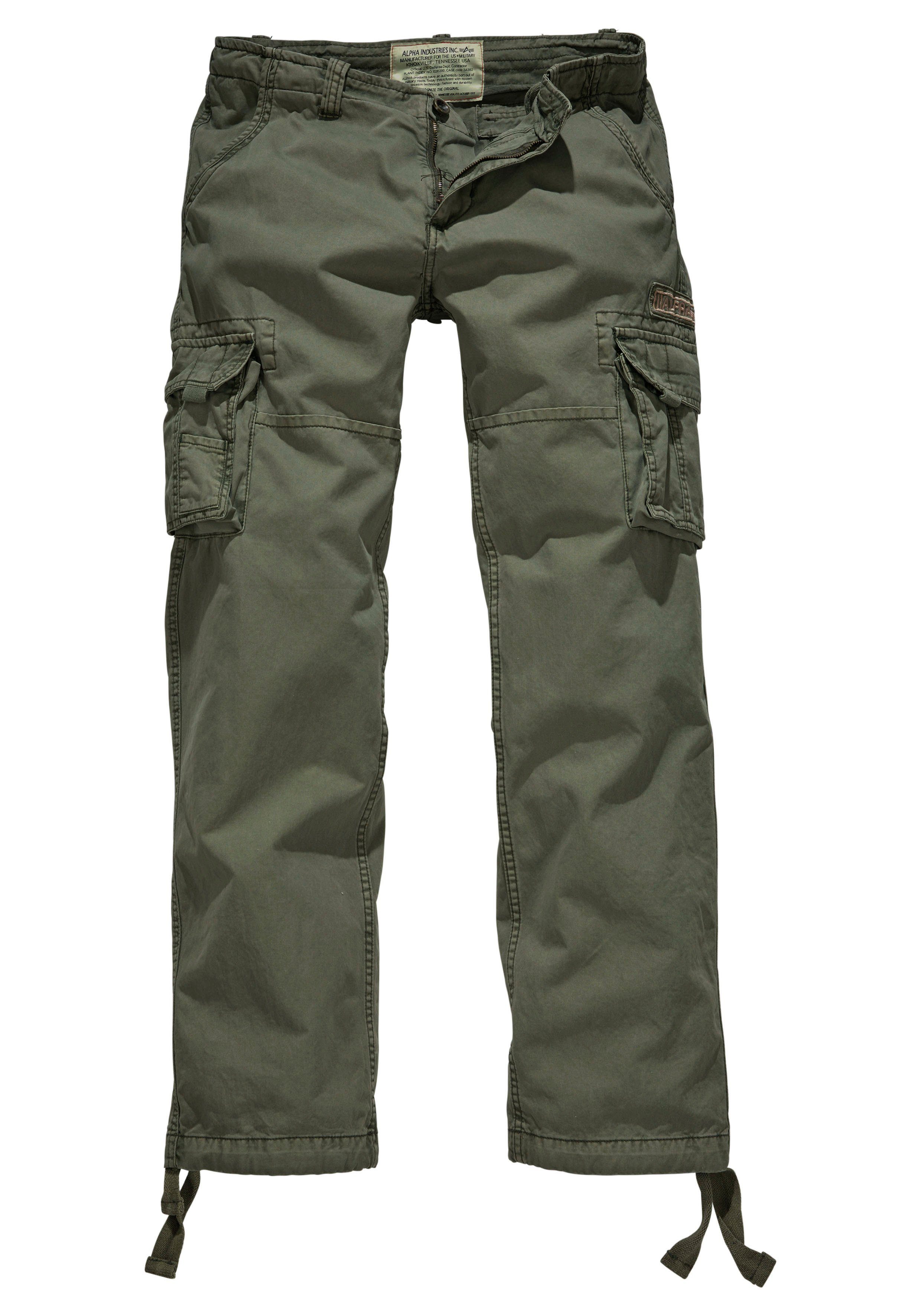 Alpha Industries Cargobroek Jet pant met zijcargozakken en koord aan de beenafsluiting