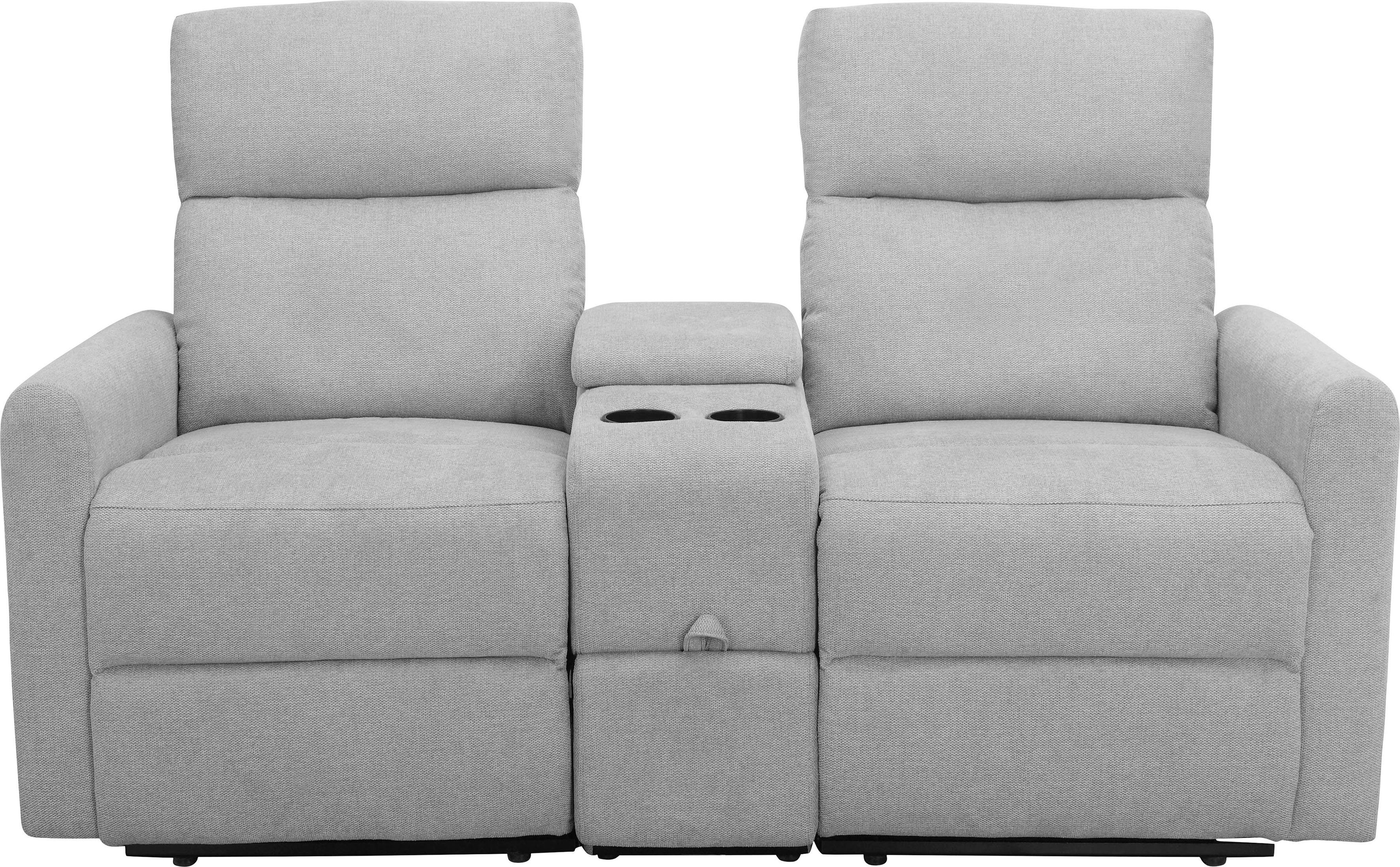 Home affaire 2-zitsbank Daoulas, 2-zits bioscoopbank, TV-fauteuil, multimedia bank