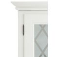 premium collection by home affaire vitrinekast kodia 2-deurs, inclusief ledverlichting wit