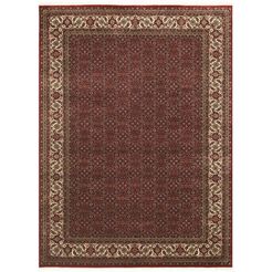 oci die teppichmarke oosters tapijt kamaro herati zuivere wol, met de hand geknoopt, met franje, woonkamer rood