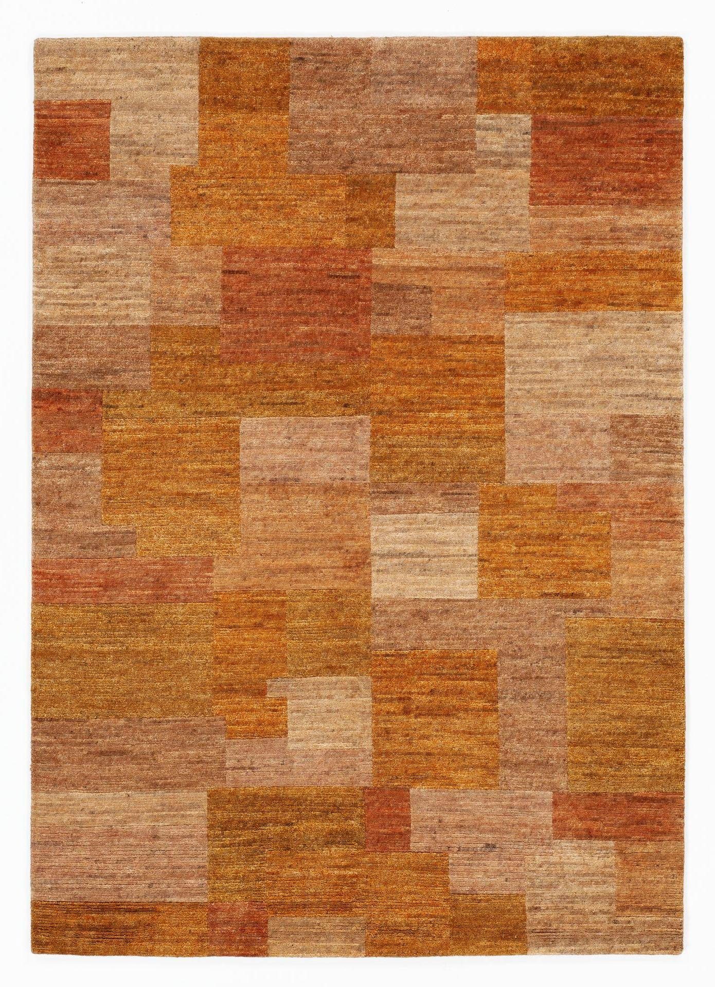 OCI DIE TEPPICHMARKE Oosters tapijt Elegant New Lima zuivere wol, met de hand geknoopt, woonkamer oosterse vloerkleden maat 1 oranje