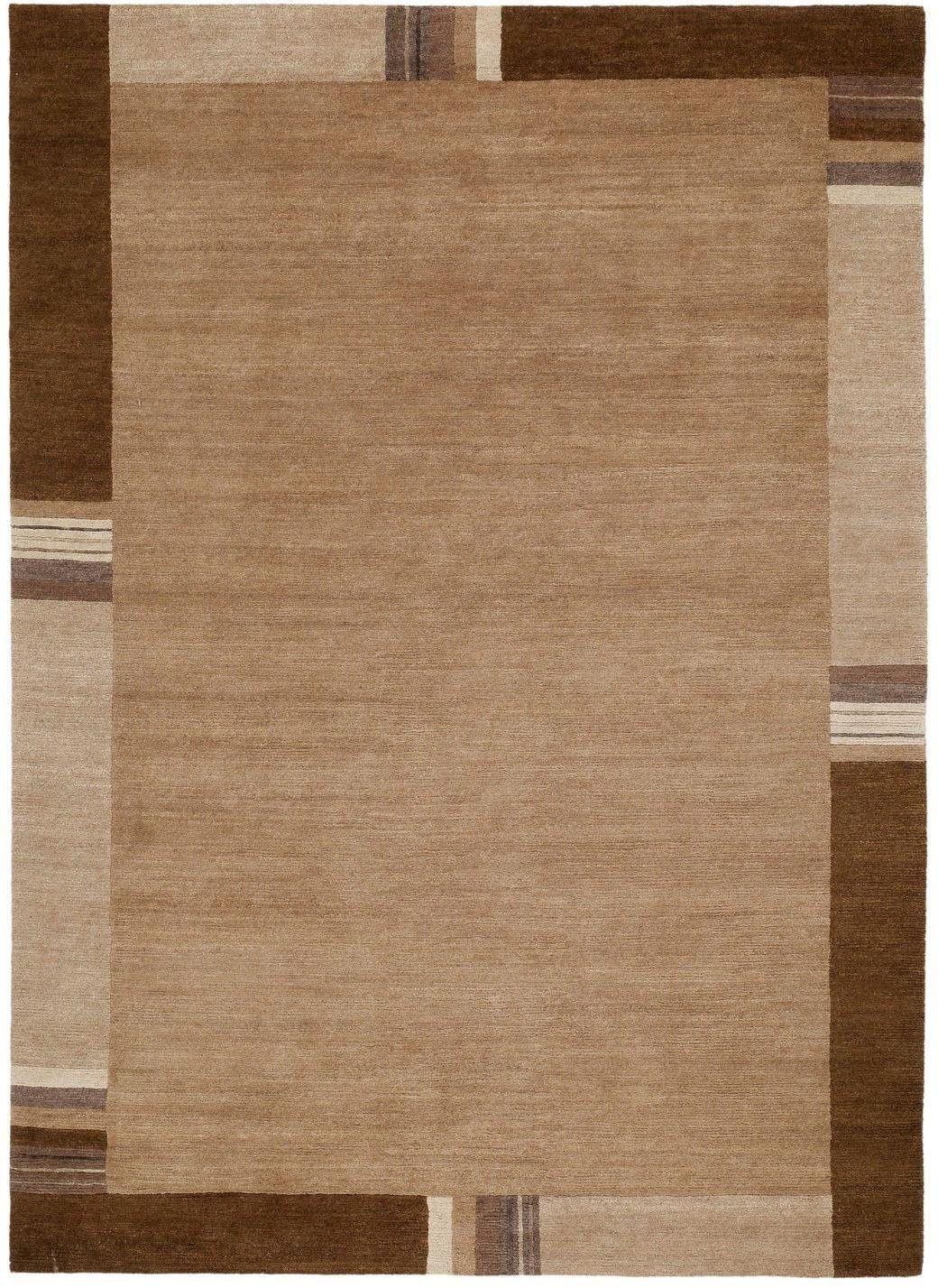 OCI DIE TEPPICHMARKE Oosters tapijt Sensation Lakir met de hand geknoopt, woonkamer oosterse vloerkleden maat 140x200 cm bruin