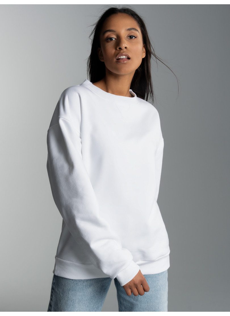 Trigema Sweatshirt TRIGEMA Basis Sweatshirt met zachte binnenkant