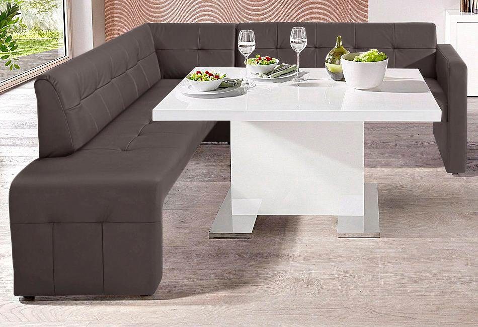exxpo - sofa fashion Eetbank Barista, comfortabel en elegant, hoge bodemvrijheid, moderne zit- en rugverwerking, vrij in de ruimte te plaatsen