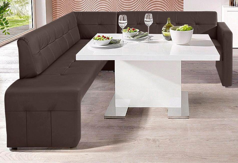 exxpo - sofa fashion Eetbank Barista, comfortabel en elegant, hoge bodemvrijheid, moderne zit- en rugverwerking, vrij in de ruimte te plaatsen