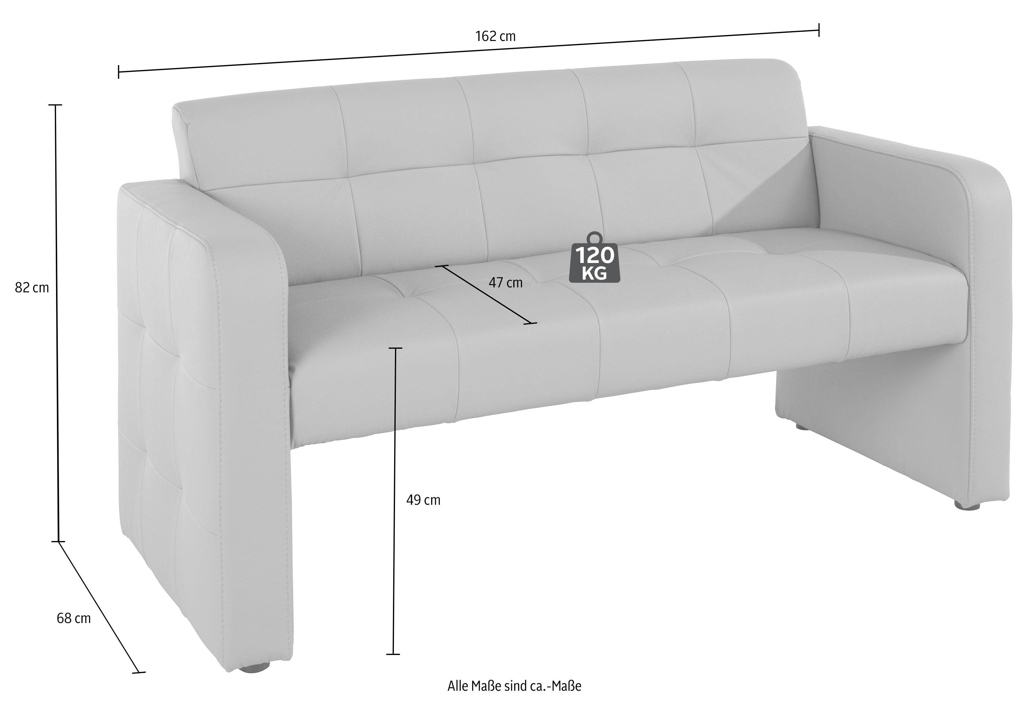 exxpo - sofa fashion Bank Barista keukenbank, zithoogte 49 cm, compacte afmetingen