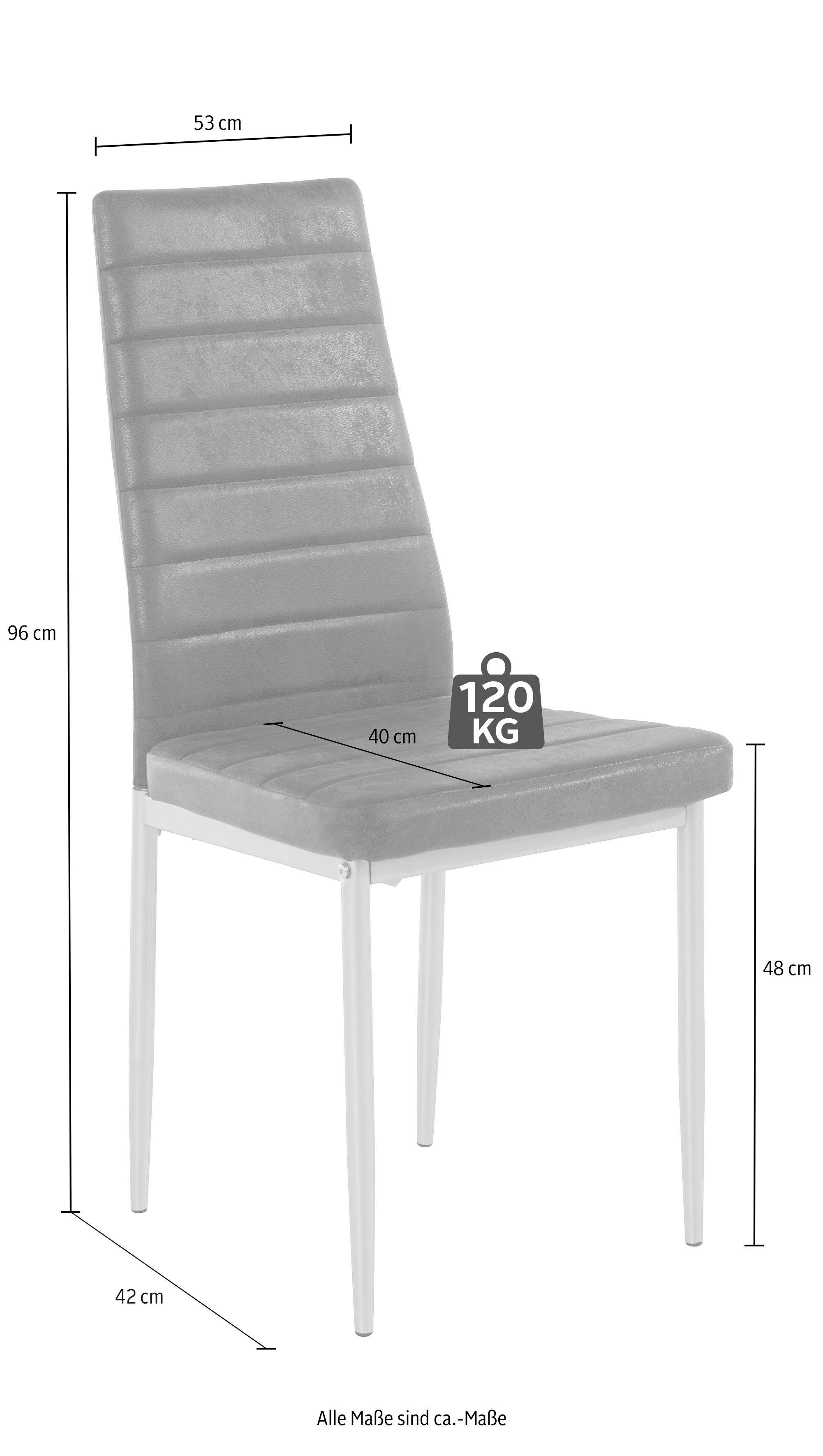 INOSIGN Eethoek Met tafel en 4 stoelen Tafelbreedte 120 cm eetkamer set, tafelgroep (set, 5-delig)
