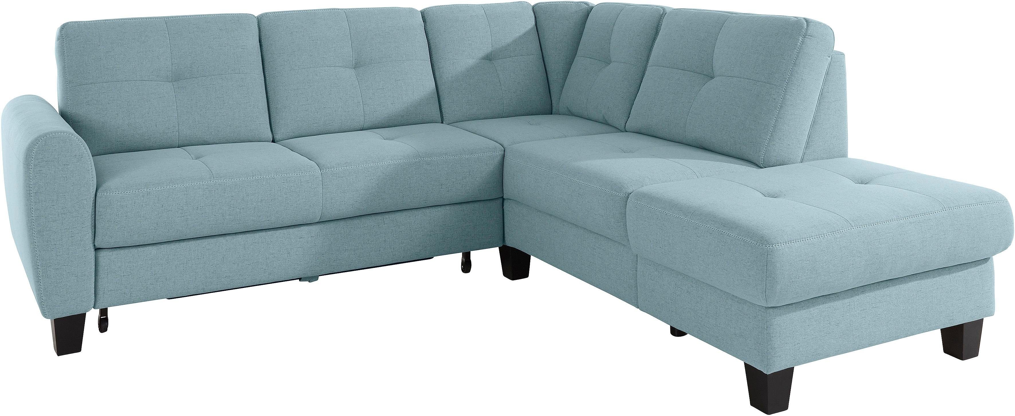 sit&more Hoekbank Varese L-vorm met binnenvering, naar keuze met slaapfunctie en bergruimte