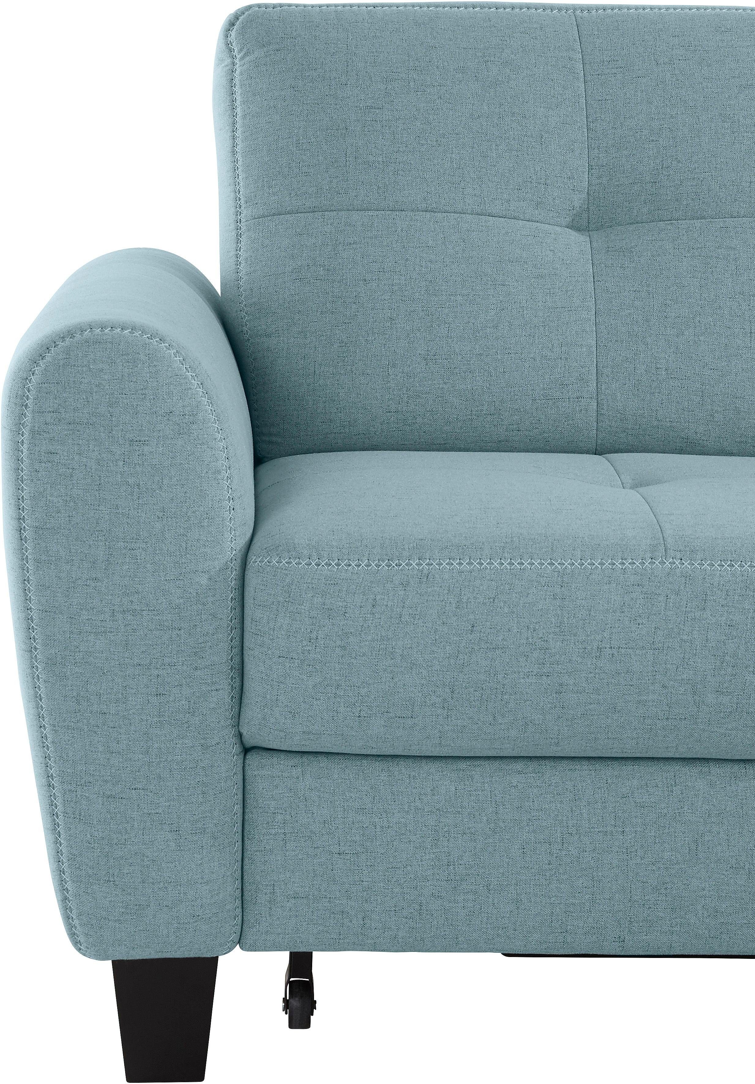 sit&more Hoekbank Varese L-vorm met binnenvering, naar keuze met slaapfunctie en bergruimte