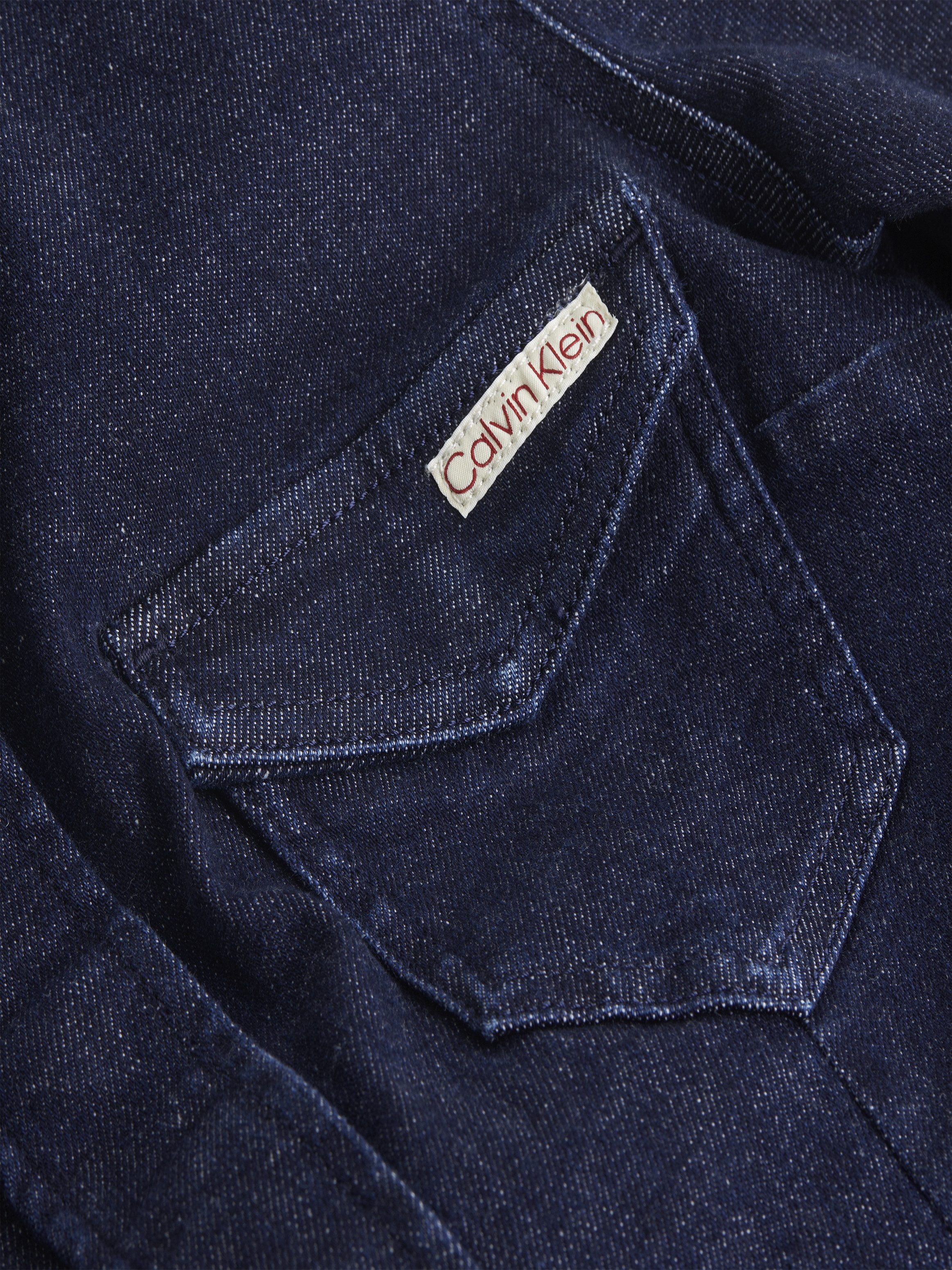 Calvin Klein Jeans jurk DARTED LEAN SHIRT DENIM DRESS