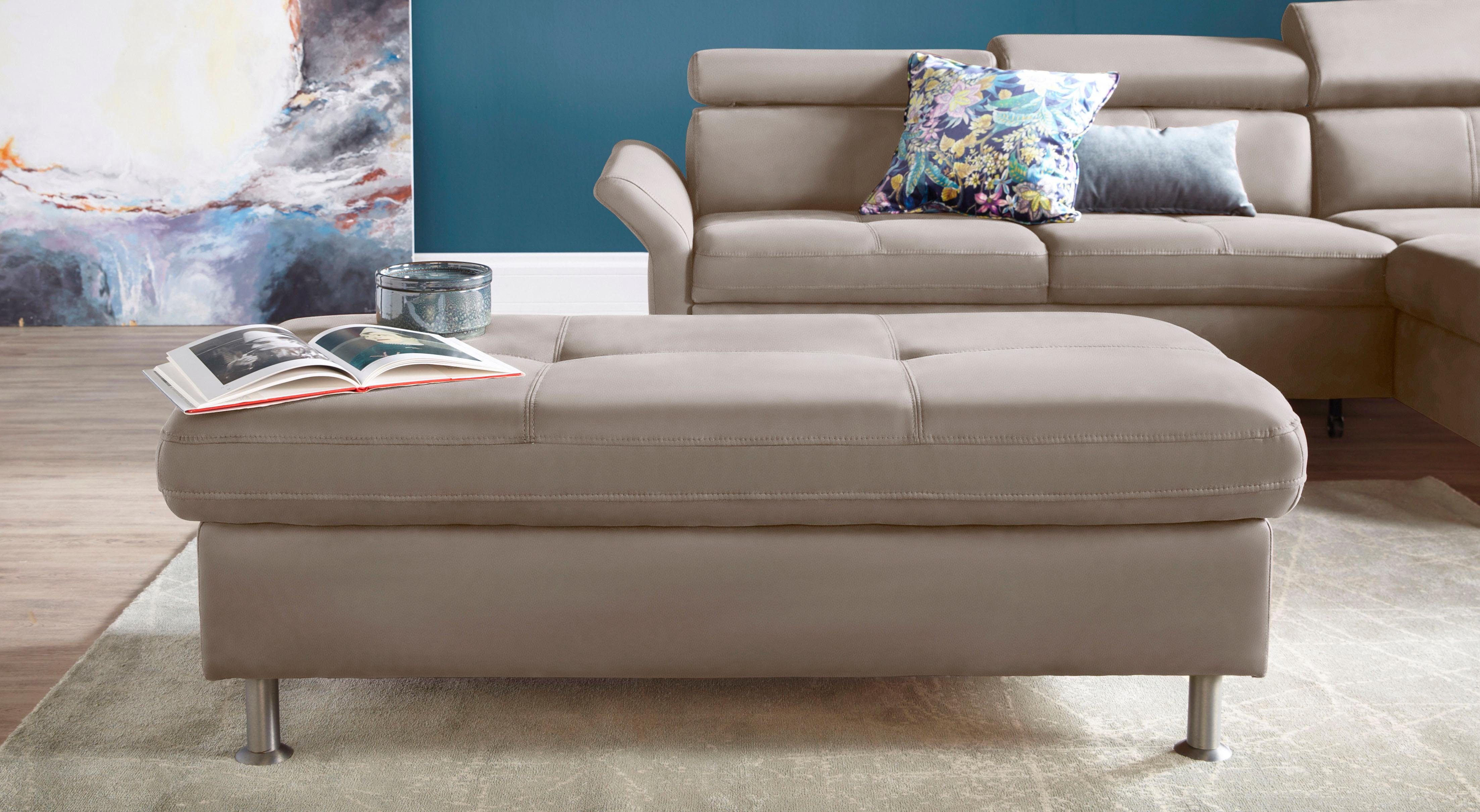 exxpo - sofa fashion Hocker Maretto Bankhocker met geweldig zitcomfort hockers zilver(kleur)