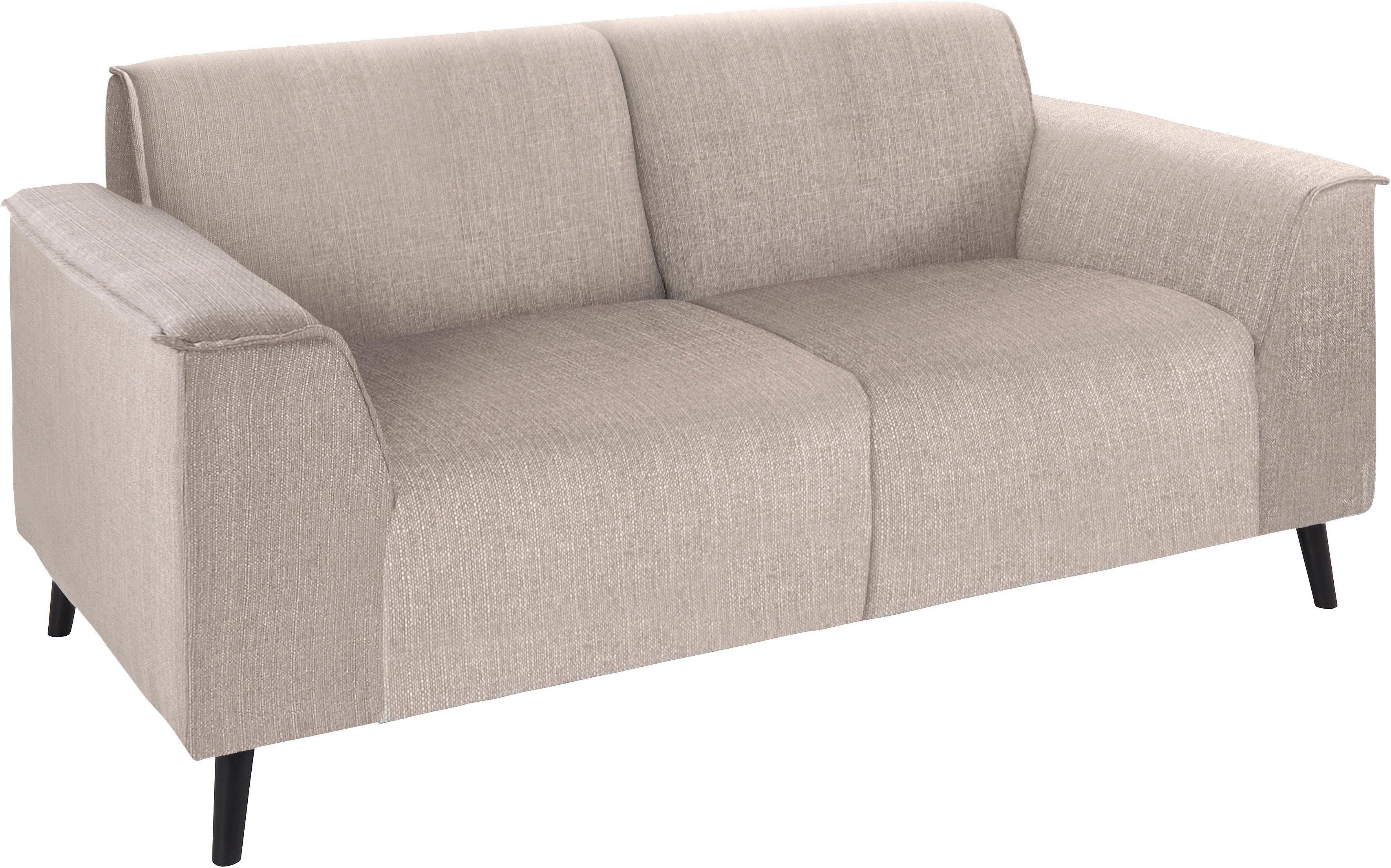 DOMO collection 2-zitsbank Amora, inclusief comfortabele veren voor meer zitcomfort
