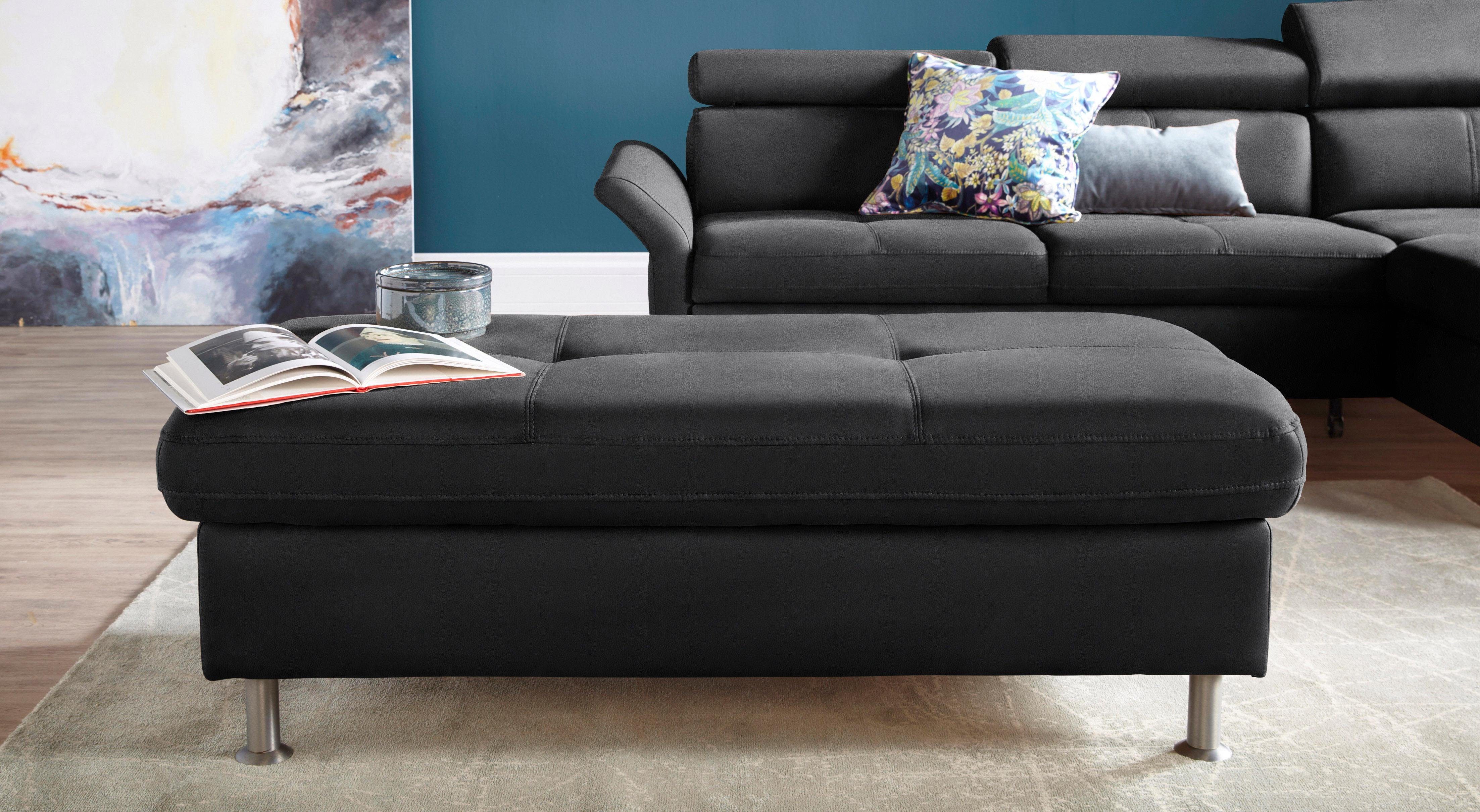 exxpo - sofa fashion Hocker Maretto Bankhocker met geweldig zitcomfort hockers zwart