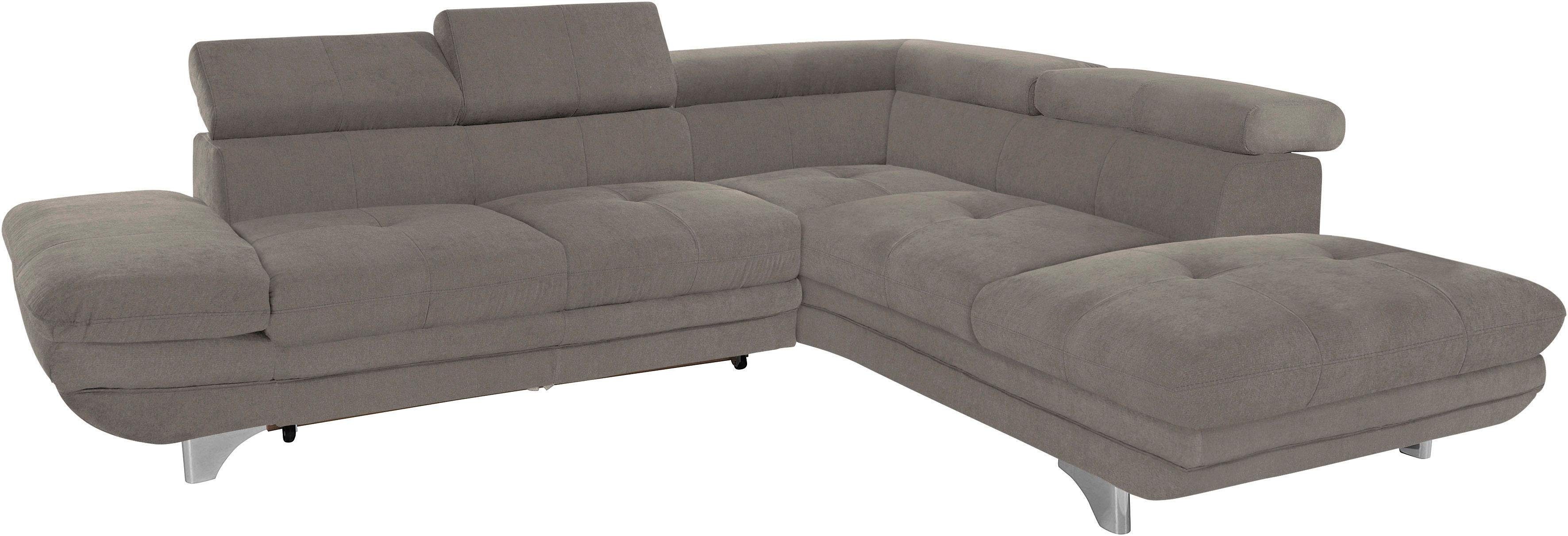 COTTA Hoekbank Enterprise L-vorm met arm- en hoofdbordverstelling, optioneel met slaapfunctie