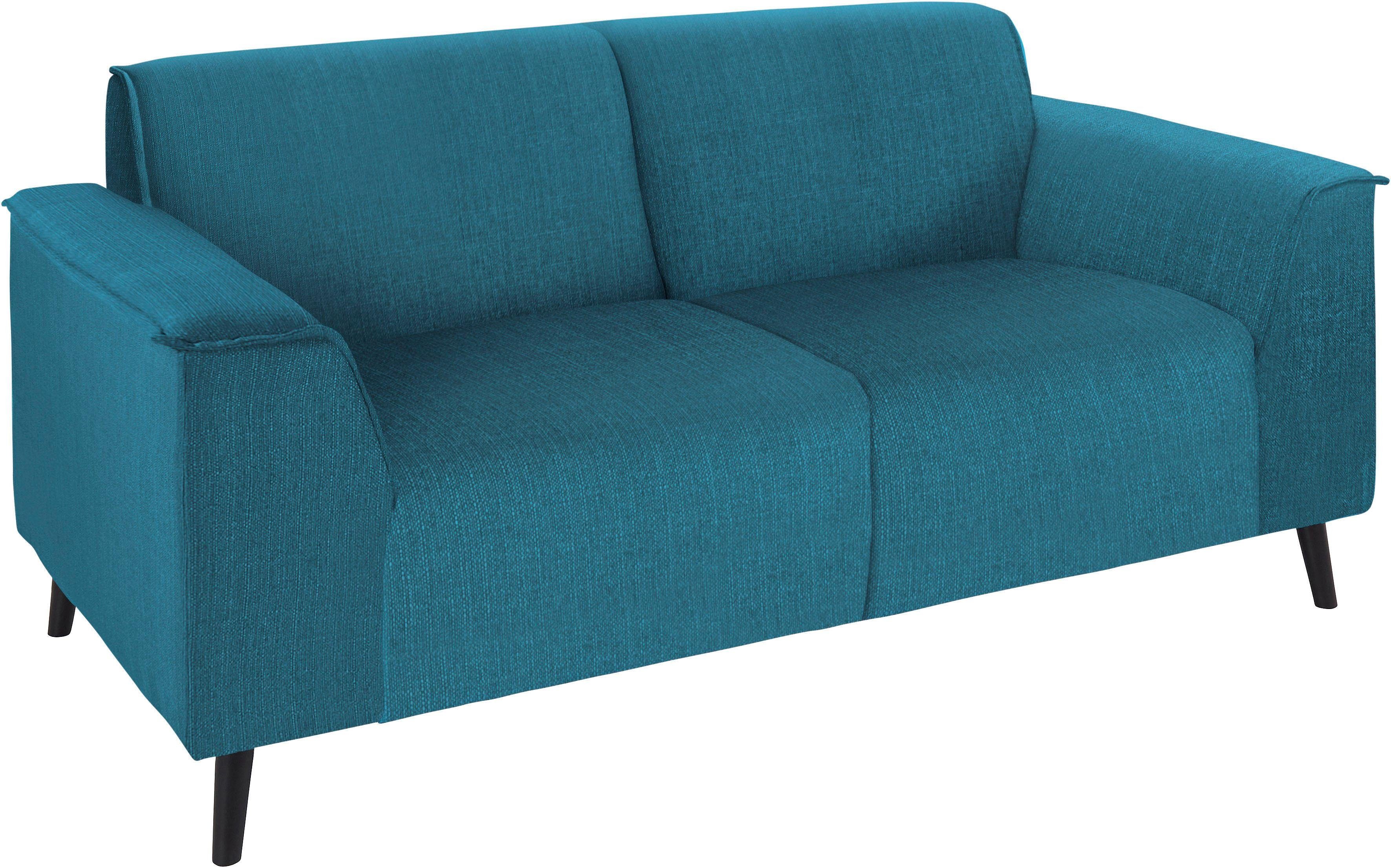 DOMO collection 2-zitsbank Amora, inclusief comfortabele veren voor meer zitcomfort