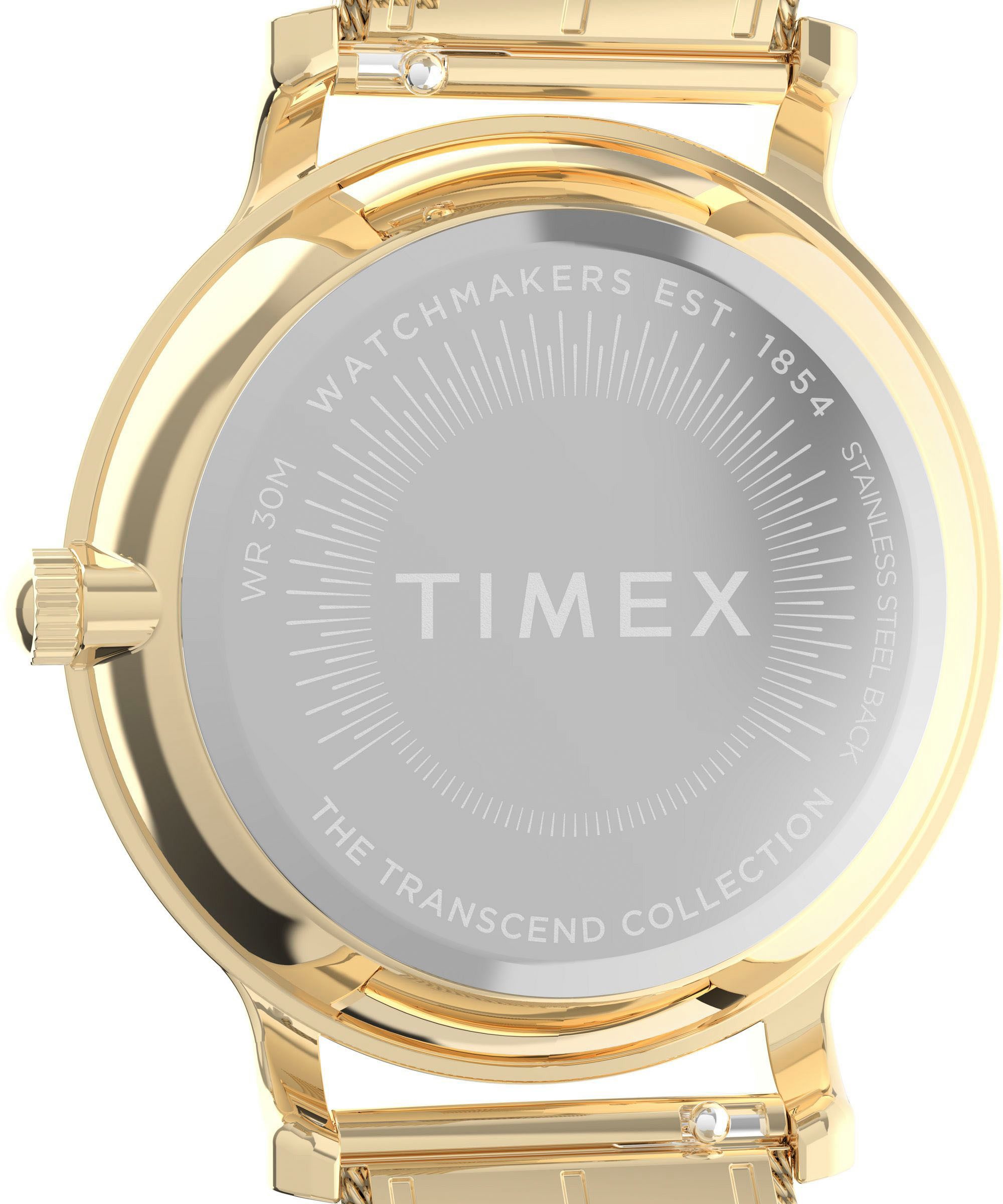 Timex Kwartshorloge Transcend Polshorloge, dameshorloge, roestvrijstalen band, analoog