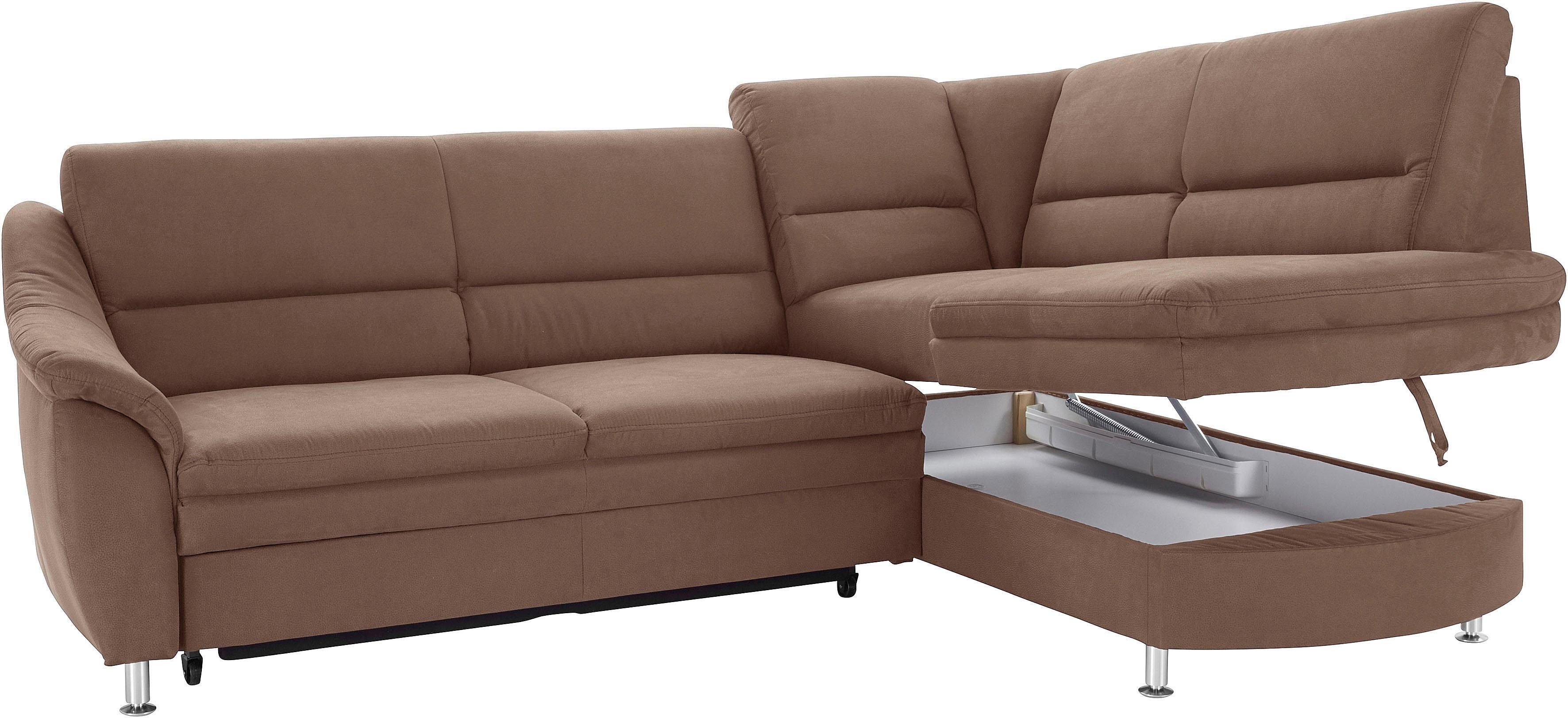 sit&more Hoekbank Cardoso L-vorm met binnenvering, naar keuze met slaapfunctie en lade