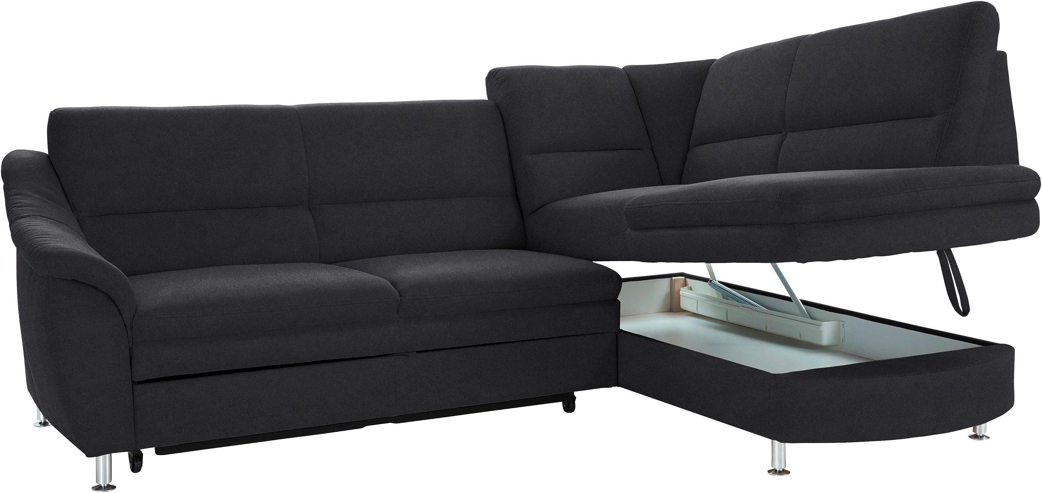 sit&more Hoekbank Cardoso L-vorm met binnenvering, naar keuze met slaapfunctie en lade