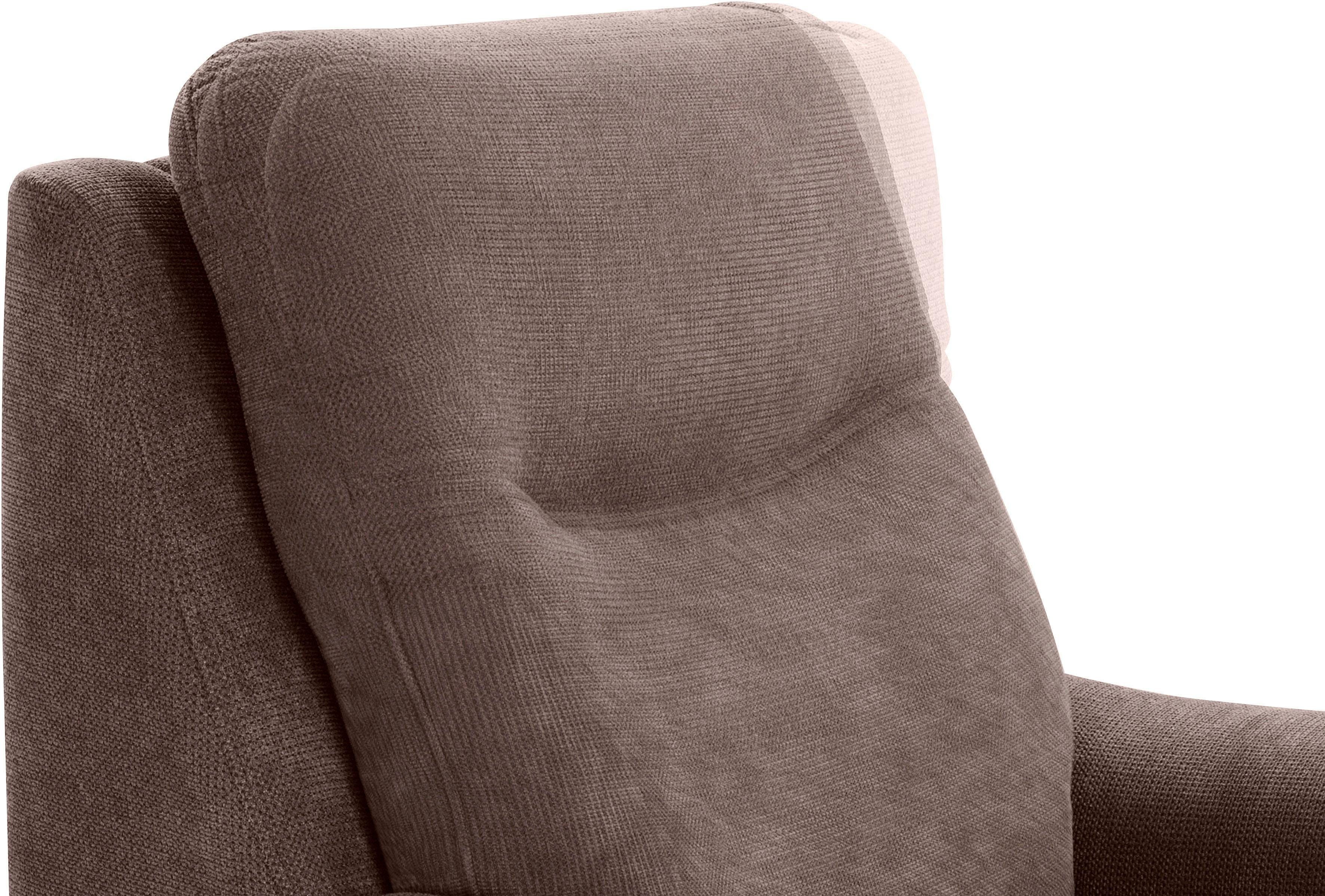 sit&more Fauteuil Boccaccio met binnenvering en verstelbare hoofdsteun