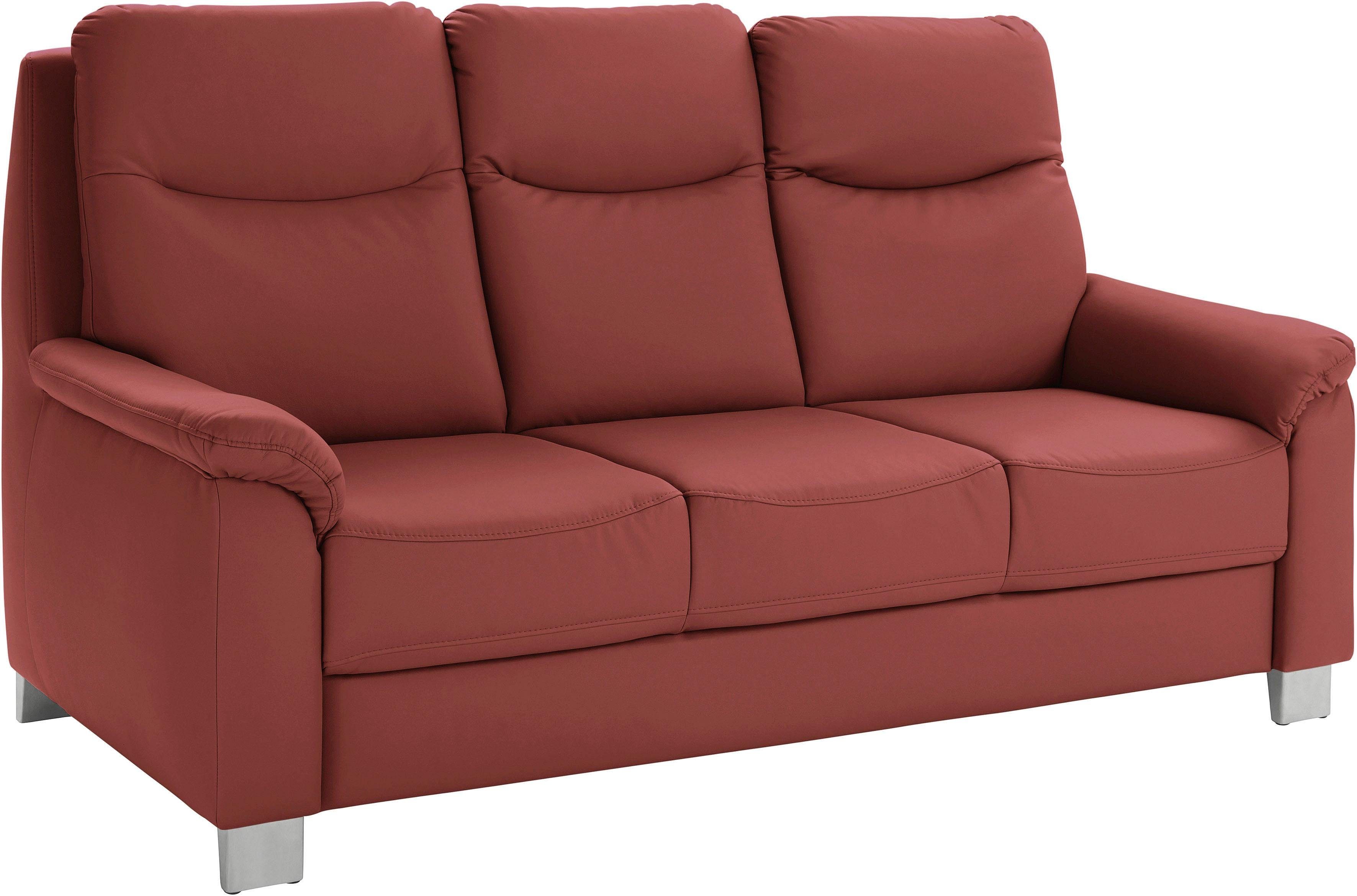 sit&more 3-zitsbank Boccaccio met binnenvering en verstelbare hoofdsteun