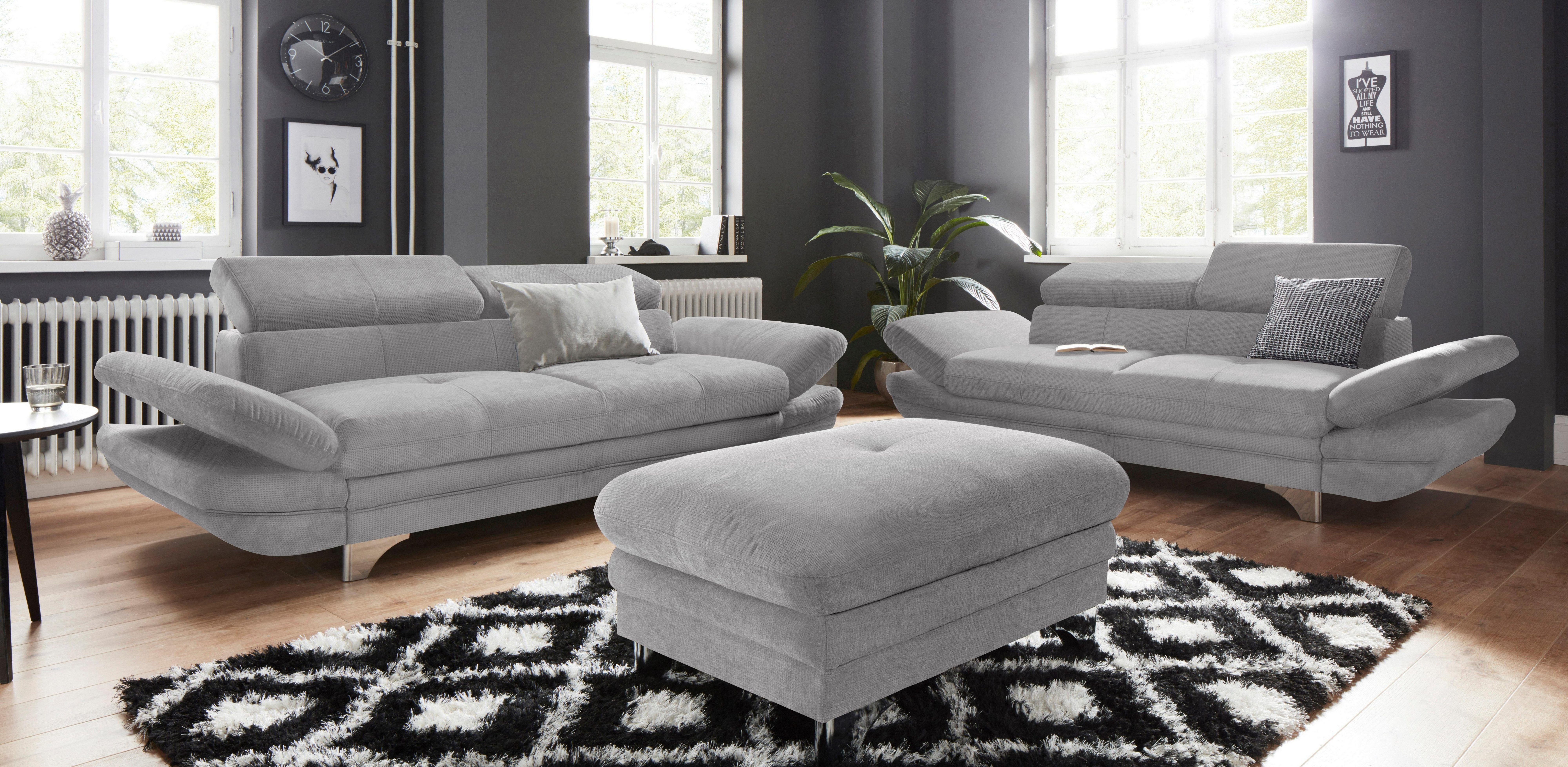 COTTA 3-zitsbank Enterprise Big-sofa, met verstelbare armleuning en rugleuning