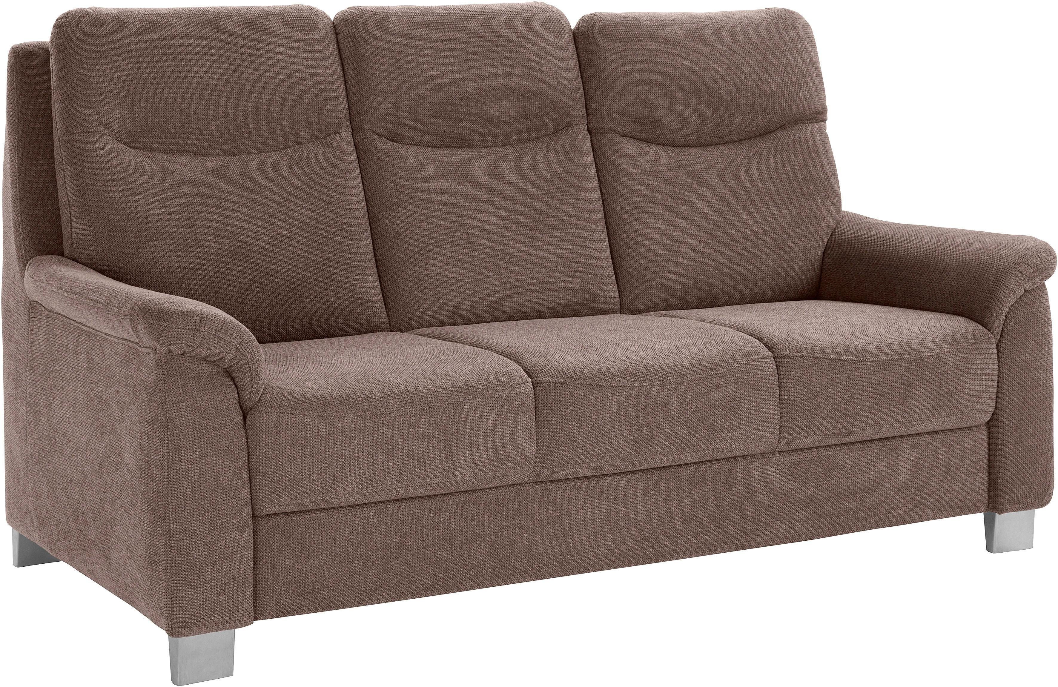 sit&more 3-zitsbank Boccaccio met binnenvering en verstelbare hoofdsteun