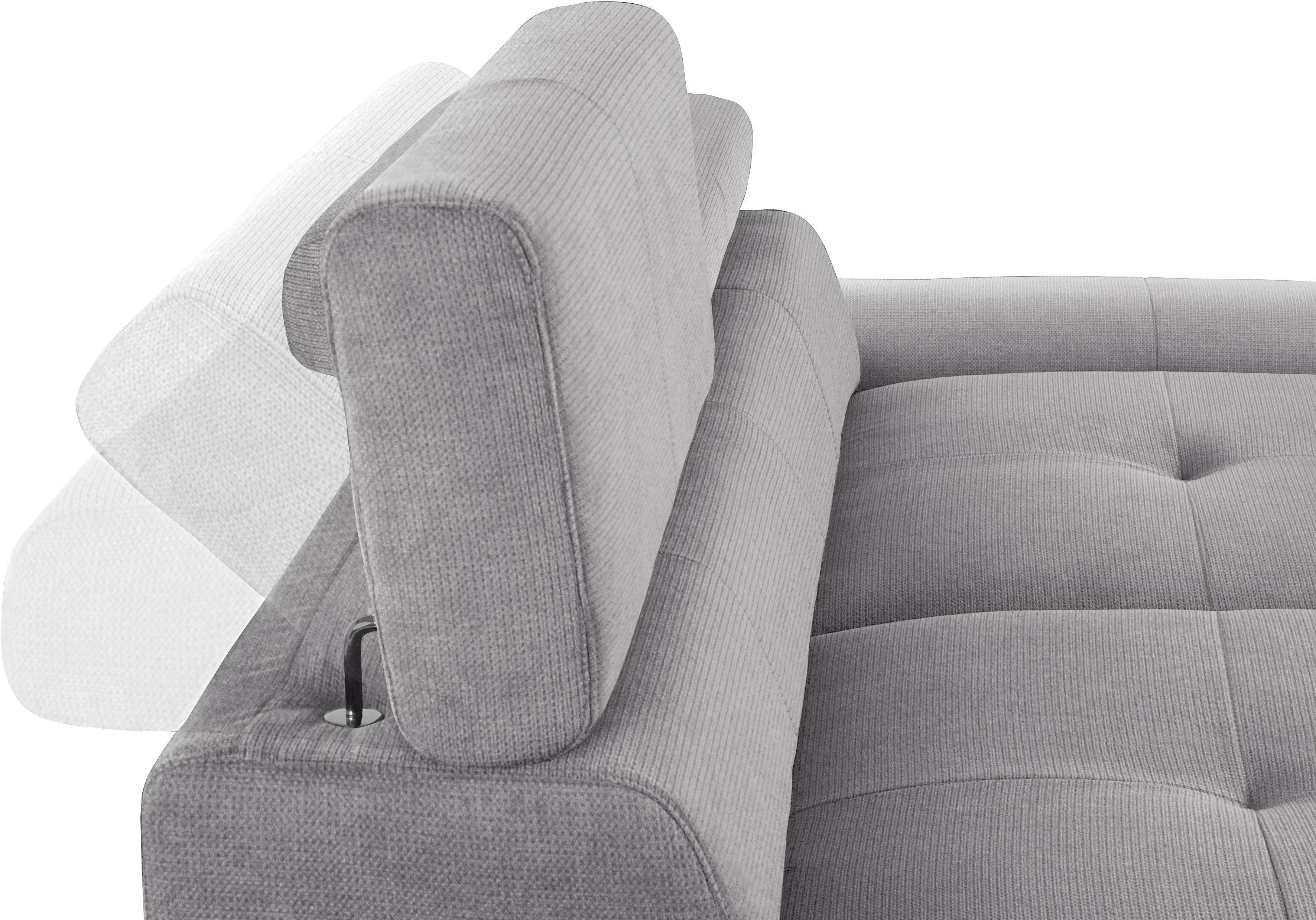 COTTA 3-zitsbank Enterprise Big-sofa, met verstelbare armleuning en rugleuning