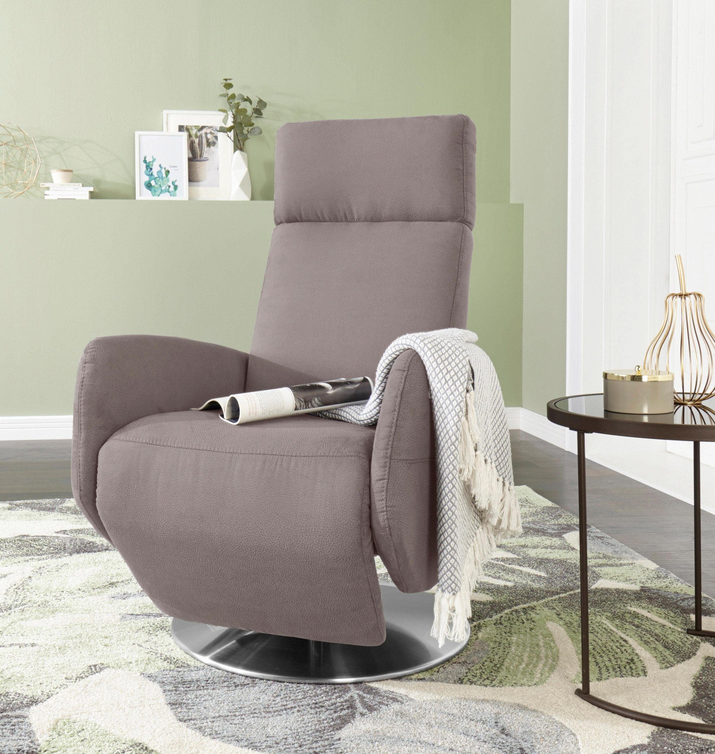 sit&more Relaxfauteuil Cobra tv-fauteuils maat Luxe-microvezel vintage-look grijs