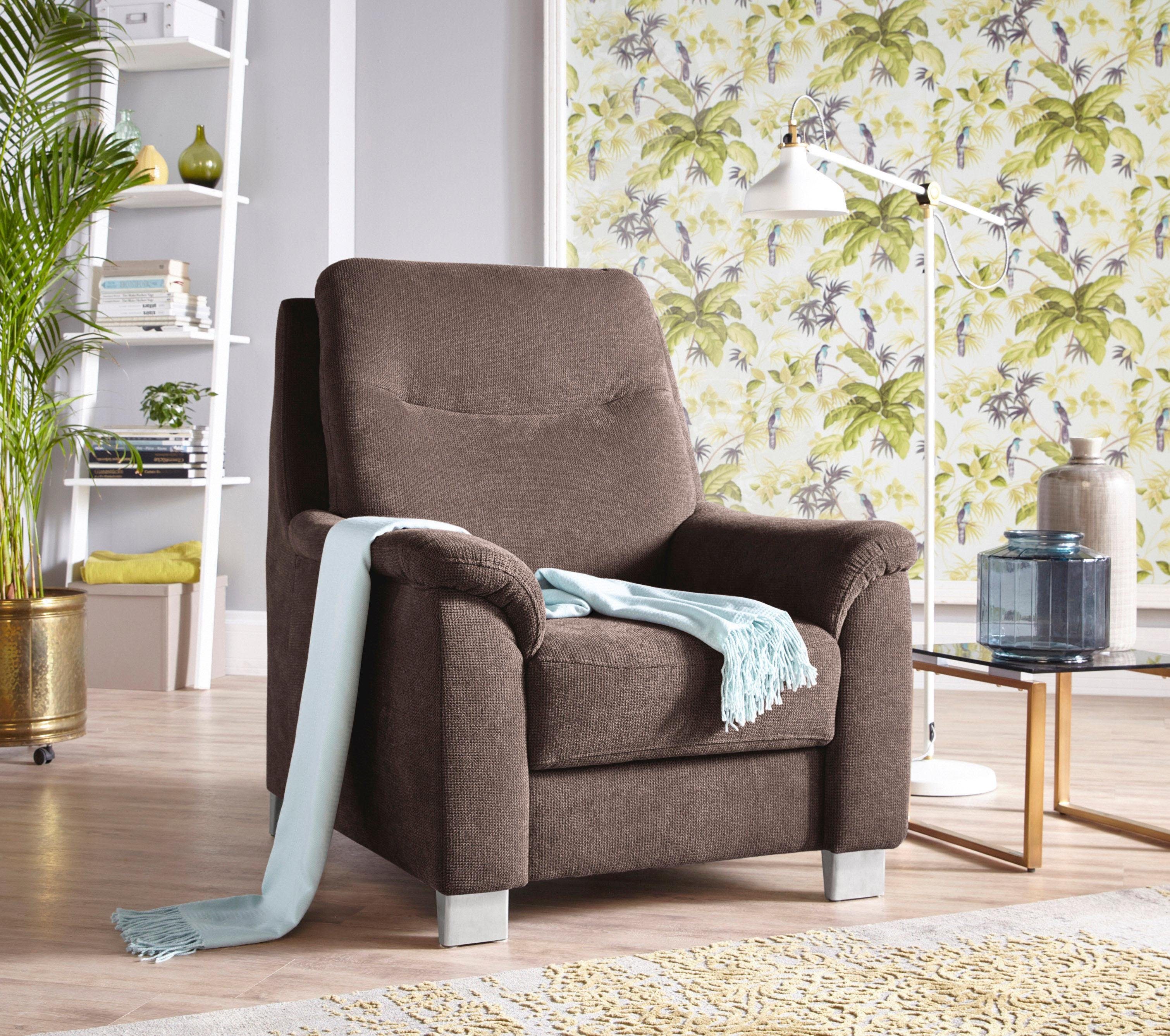 sit&more Fauteuil met binnenvering en verstelbare hoofdsteun,