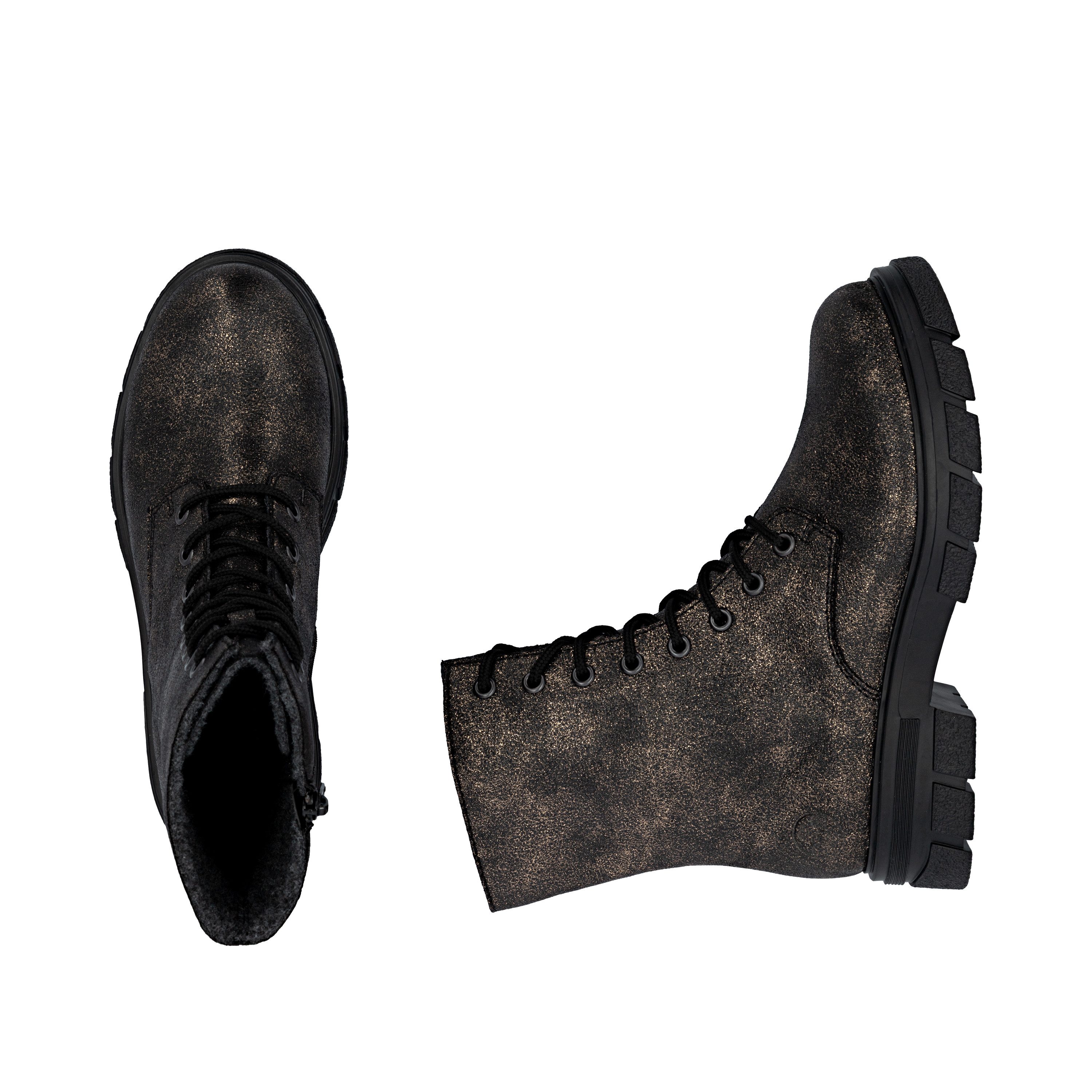Rieker Veterschoenen enkellaars, hakken, met extra binnenrits