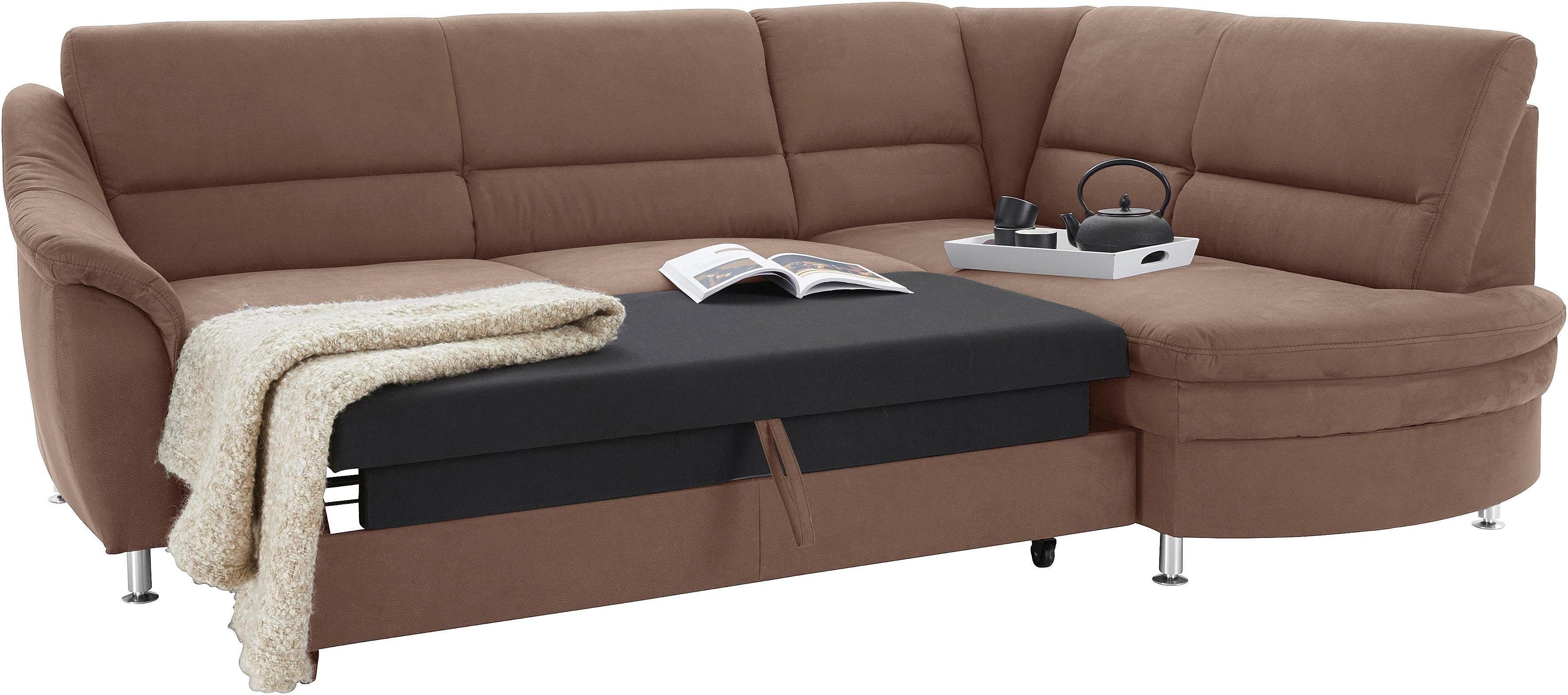 sit&more Hoekbank Cardoso L-vorm met binnenvering, naar keuze met slaapfunctie en lade