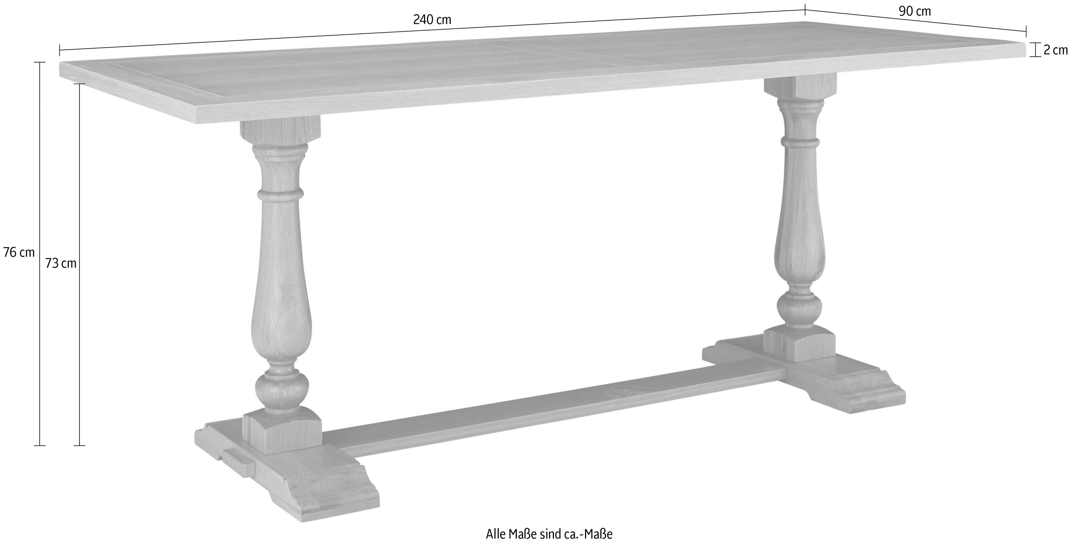 Guido Maria Kretschmer Home&Living Eettafel Westhüs in 3 verschillende maten en mooie gedraaide poten