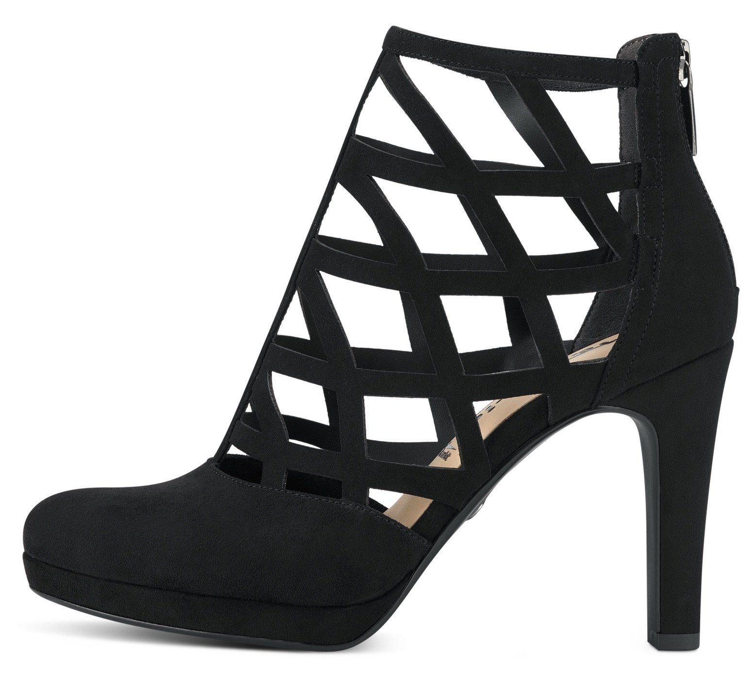 Tamaris Enkellaarsjes stiletto heel, evening wear, high heel ankle boot with cut-outs