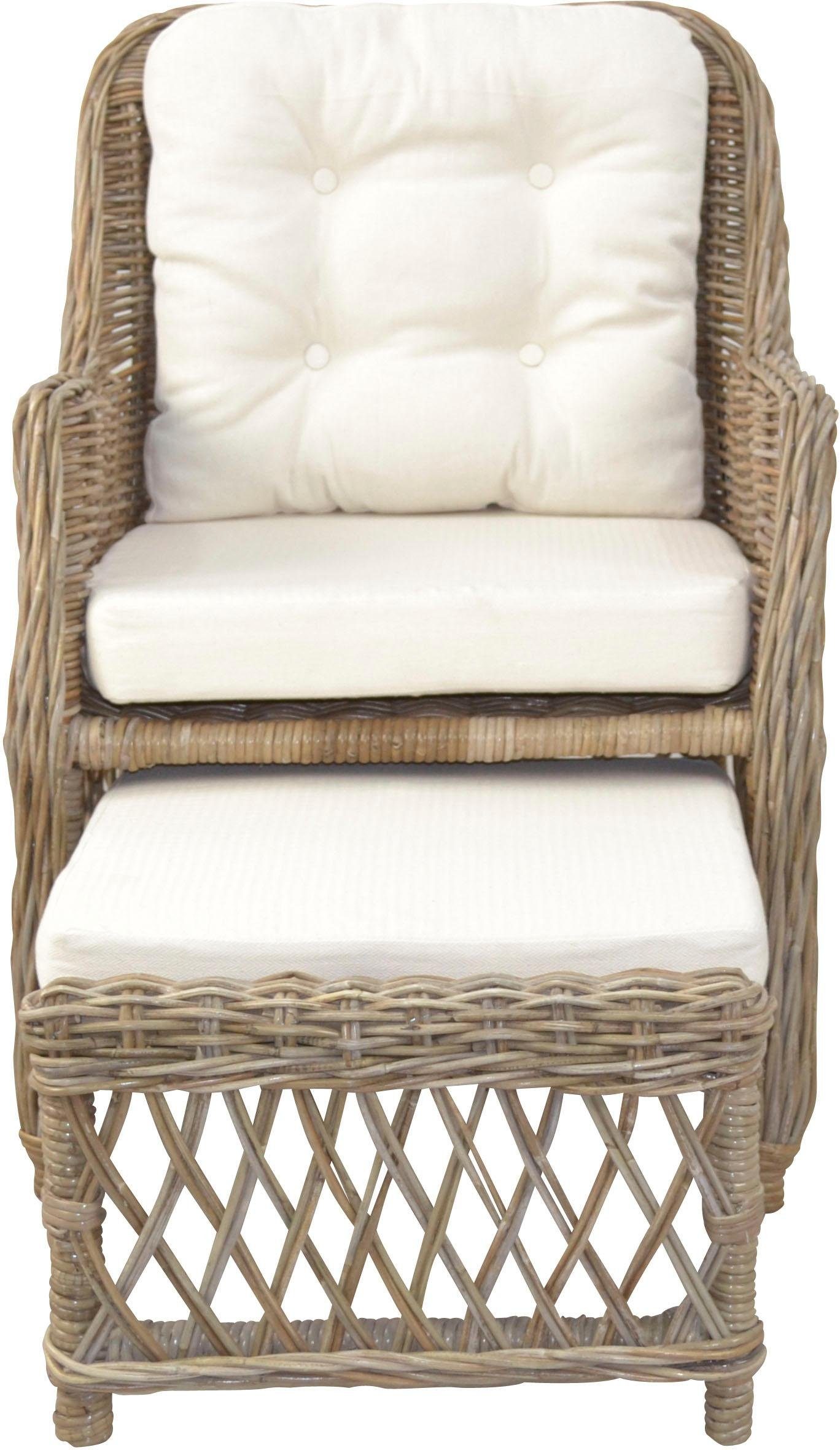 Home affaire Rotanstoel Handwerk, afm. (bxdxh): (67x75x91)