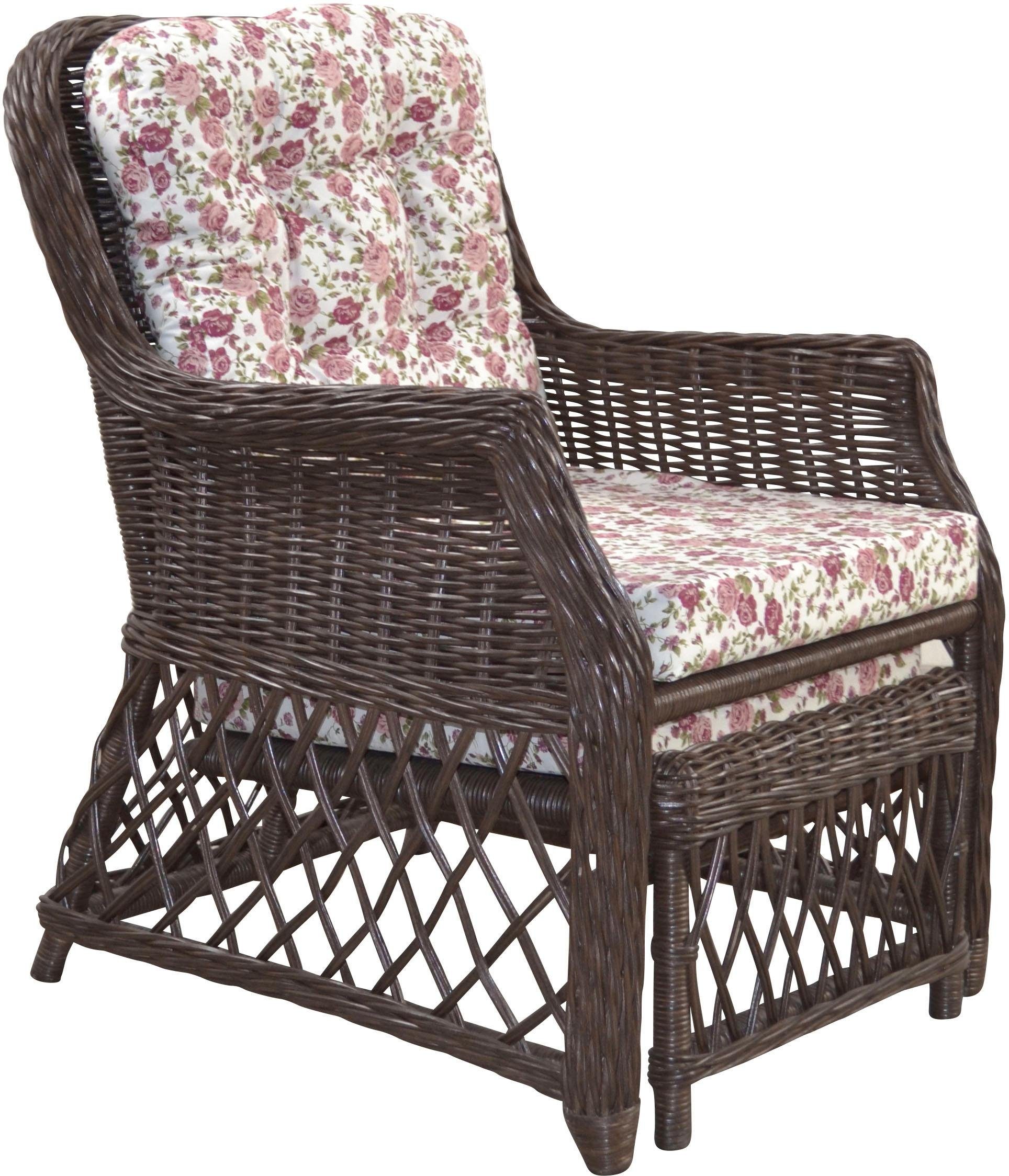 Home affaire Rotanstoel Handwerk, afm. (bxdxh): (67x75x91) rotan stoelen bruin