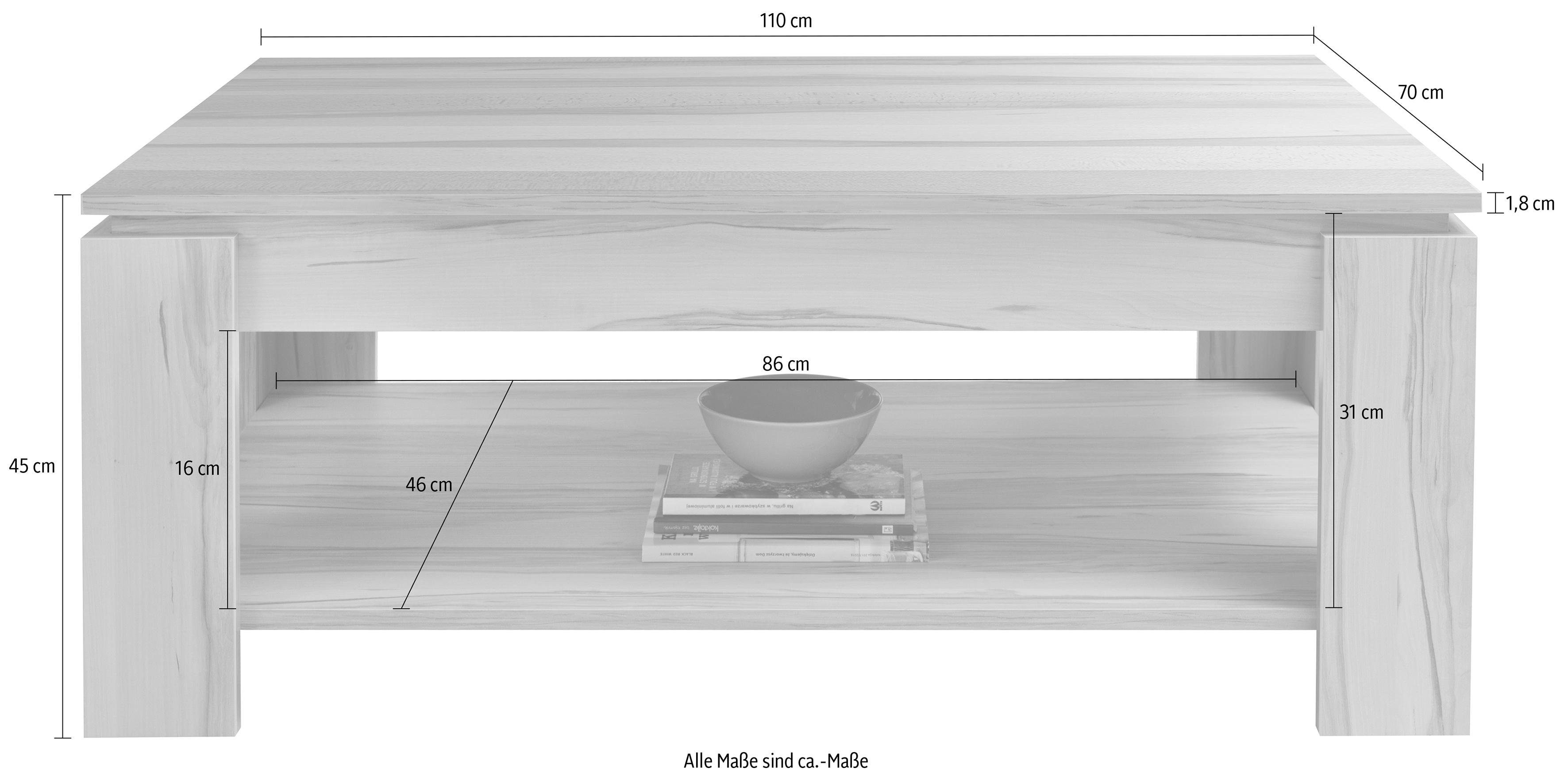 Home affaire Salontafel FCT Breedte 110 cm