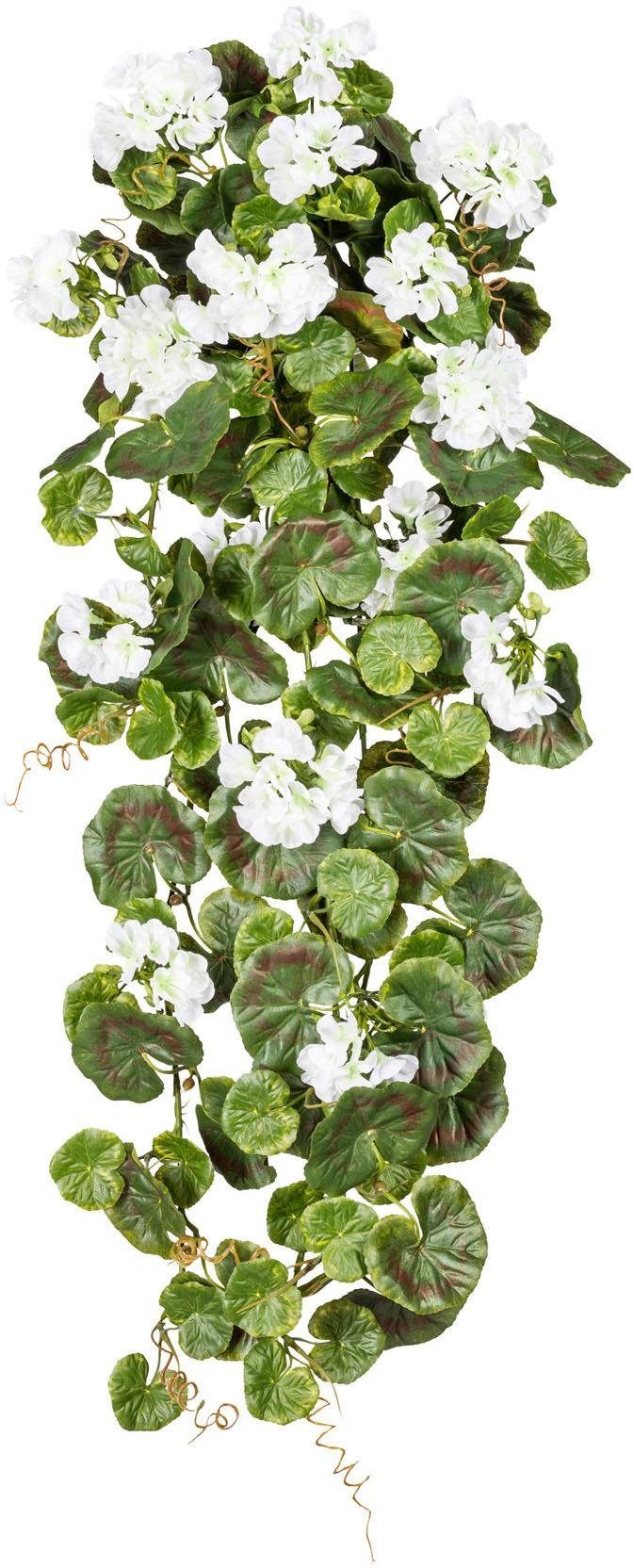 Creativ green Kunstplant Hanggeranium (1 stuk) kunstplanten wit