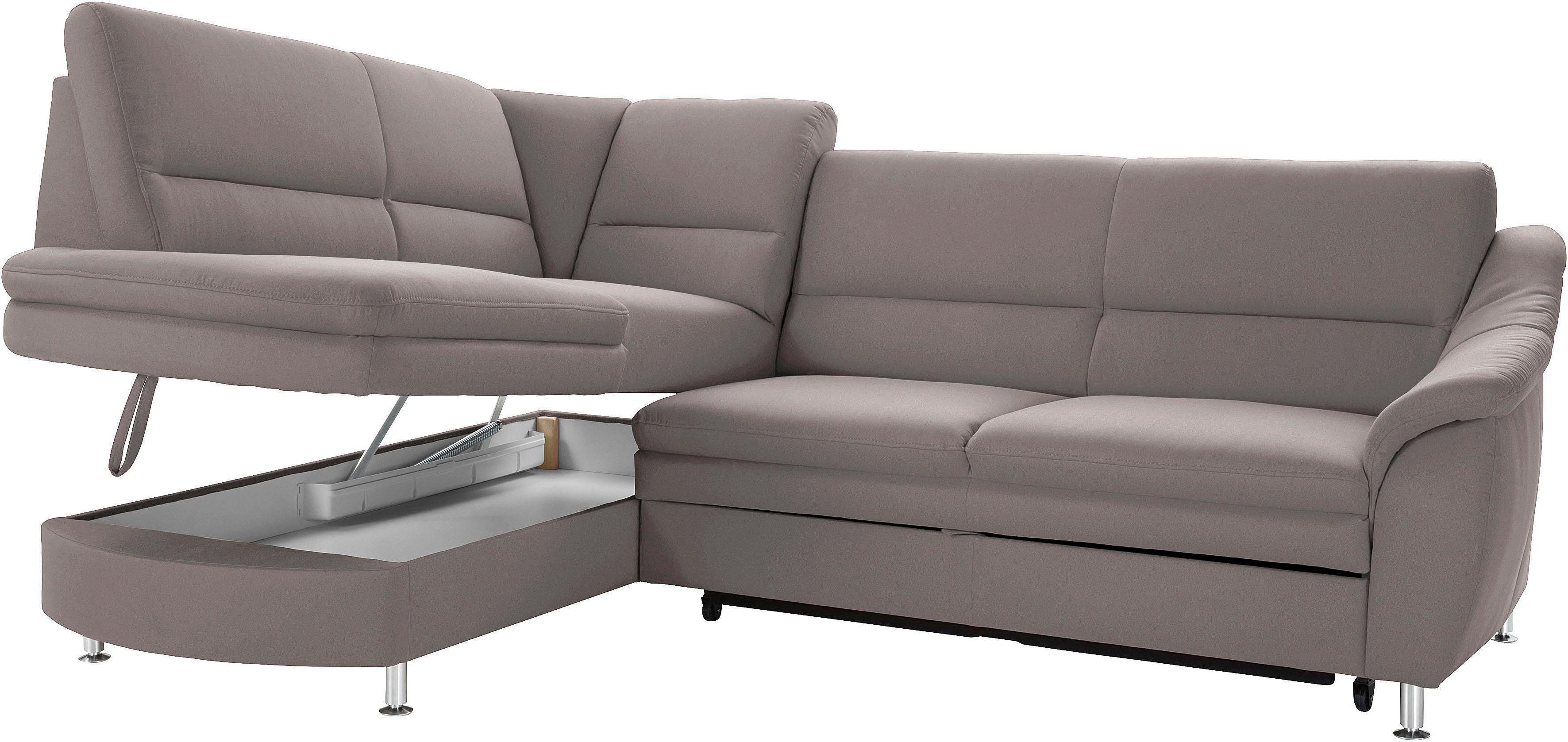 sit&more Hoekbank Cardoso L-vorm met binnenvering, naar keuze met slaapfunctie en lade