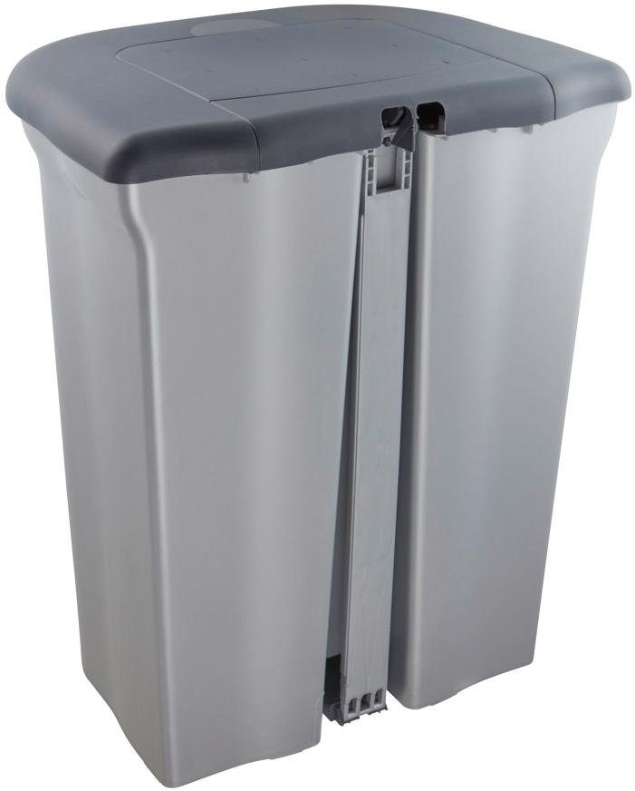 keeeper Vuilnisemmer TORGE Pedaalemmer 2x 11 l, m. 2 afvalbakken, Made in Europe (3-delig)