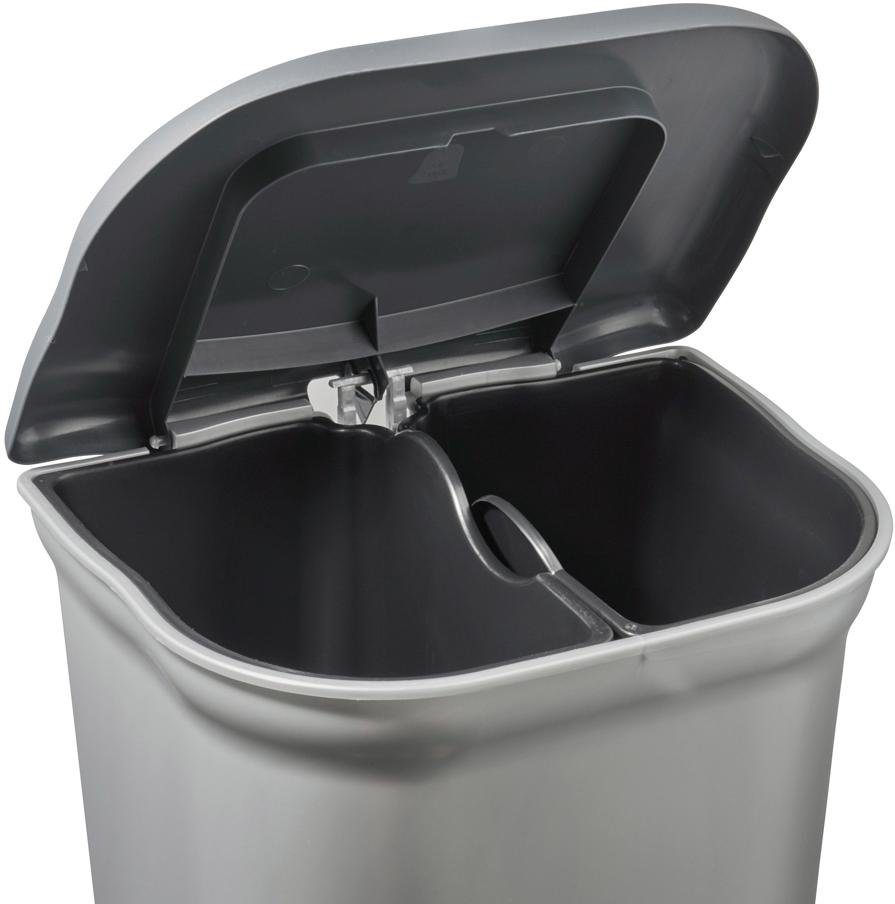 keeeper Vuilnisemmer TORGE Pedaalemmer 2x 11 l, m. 2 afvalbakken, Made in Europe (3-delig)