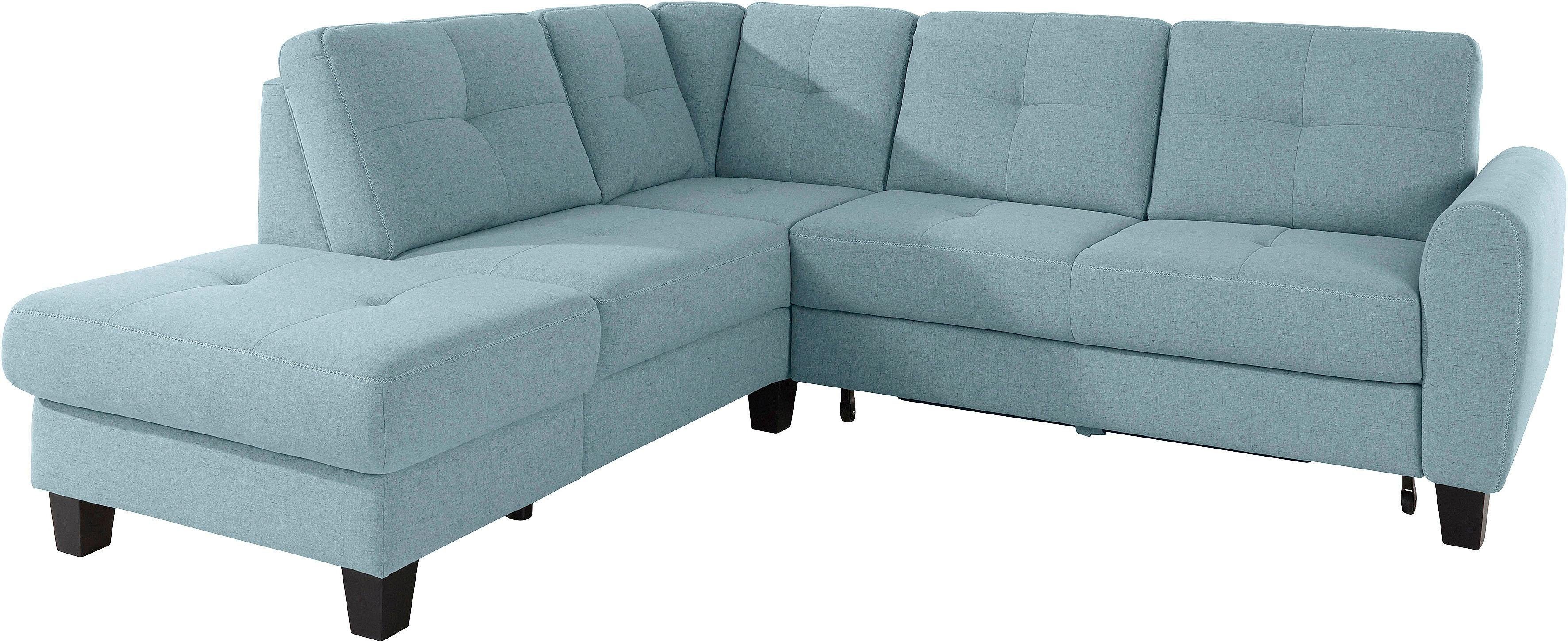 sit&more Hoekbank Varese L-vorm met binnenvering, naar keuze met slaapfunctie en bergruimte
