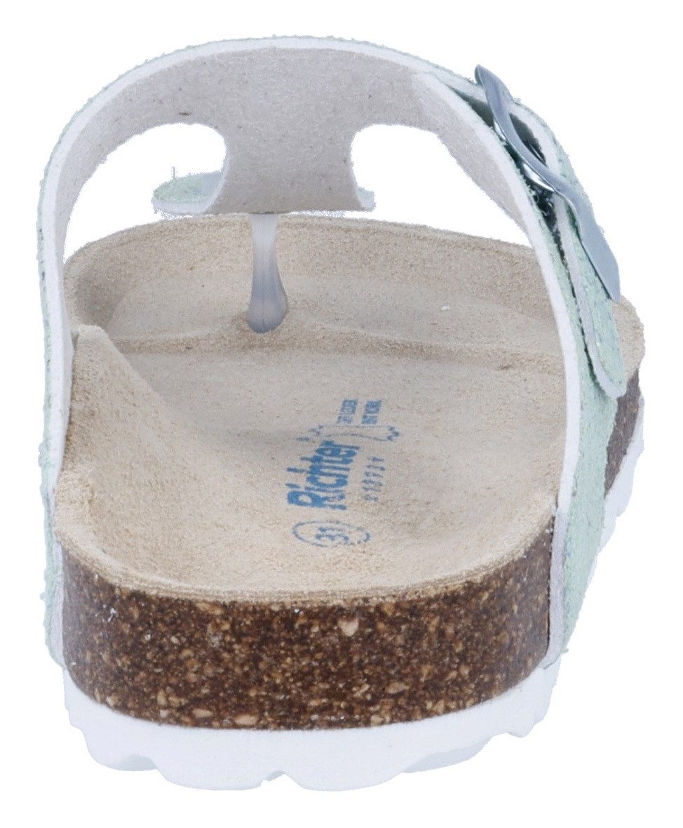Richter Teenslippers Bio WMS: breed Huisschoen met glitter, maat sjabloon om te downloaden