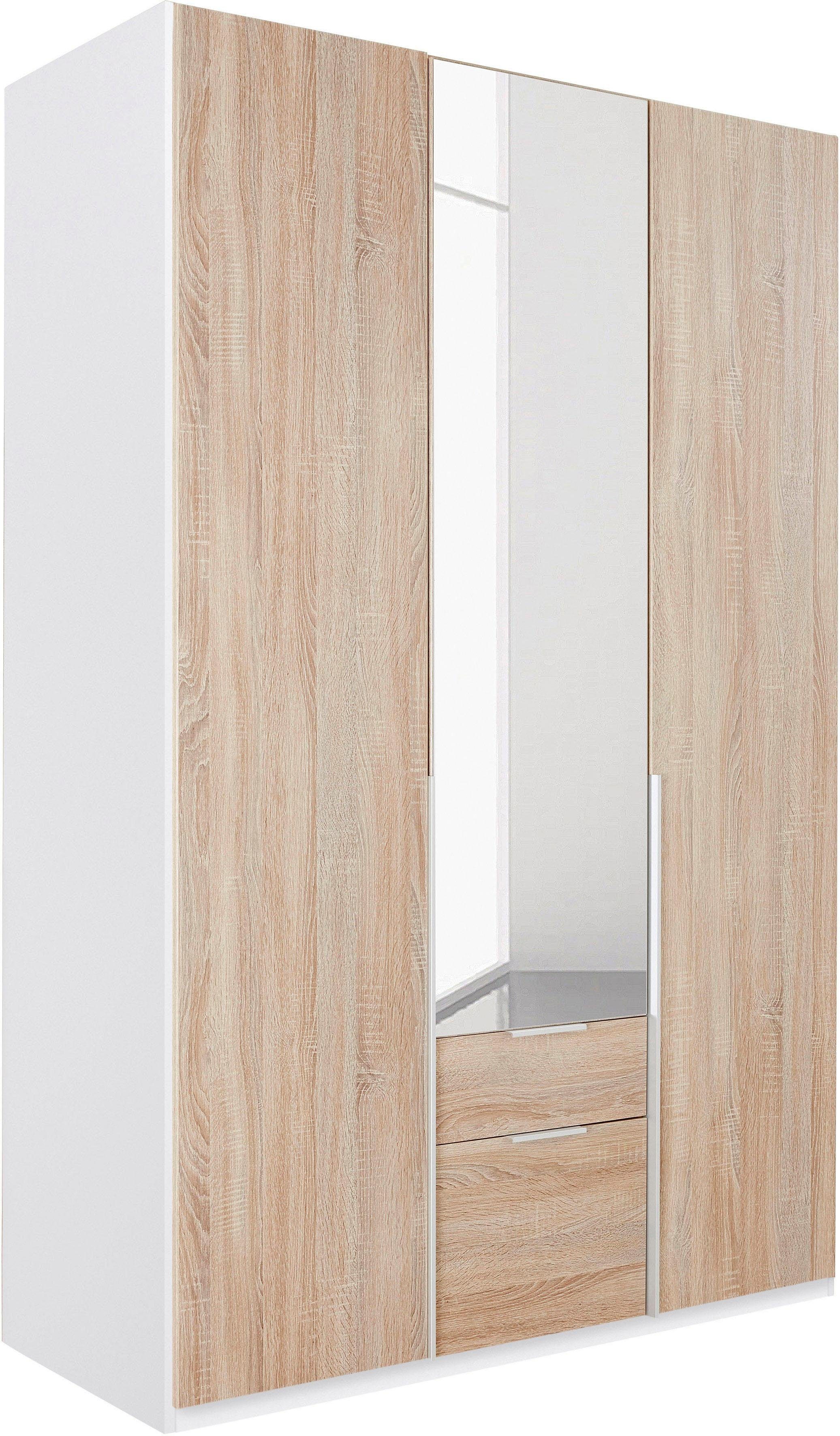Wimex Kledingkast New York met spiegeldeur kledingkasten maat 135 cm x 208 cm x 58 cm wit