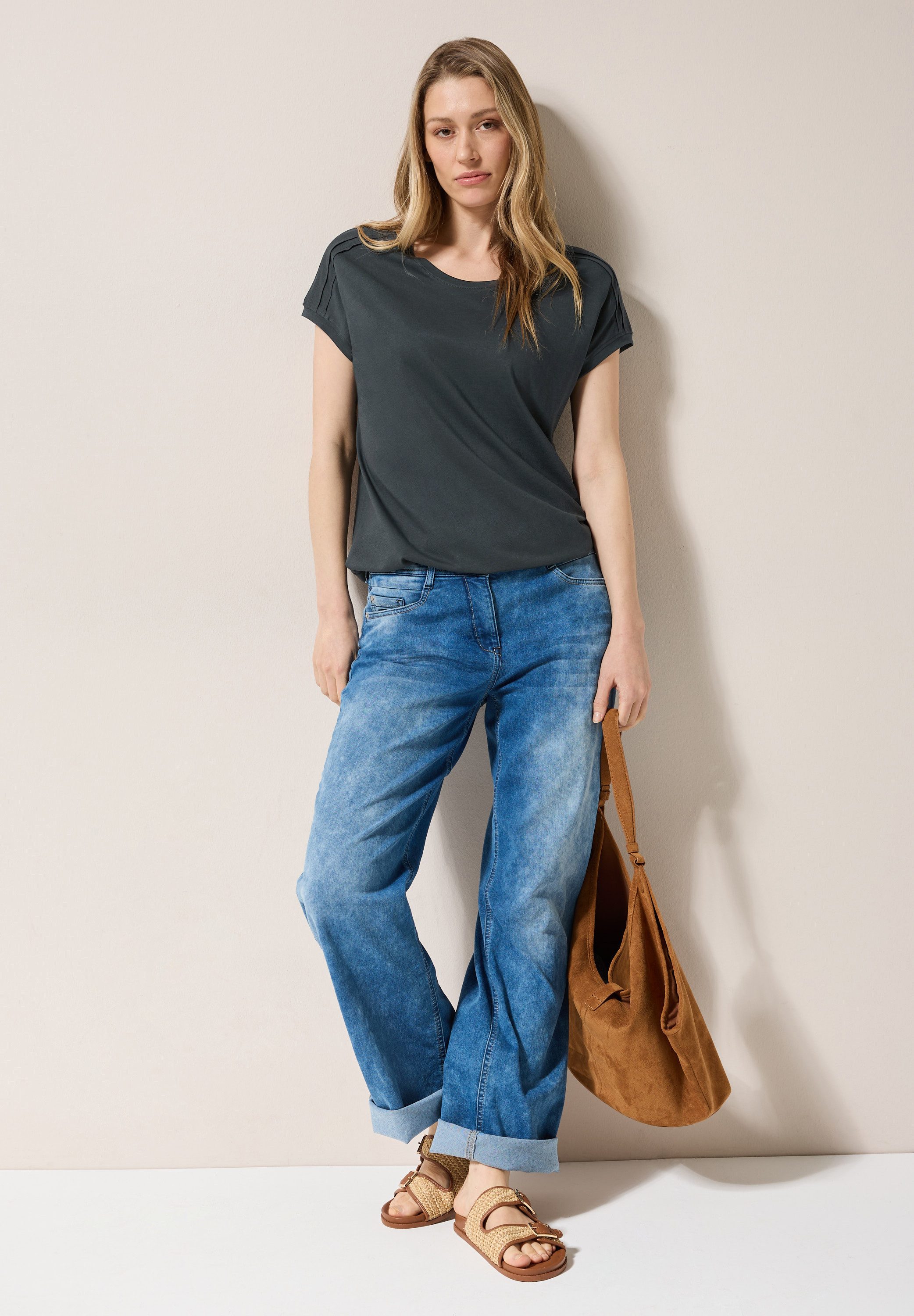Cecil T-shirt met elastische taille